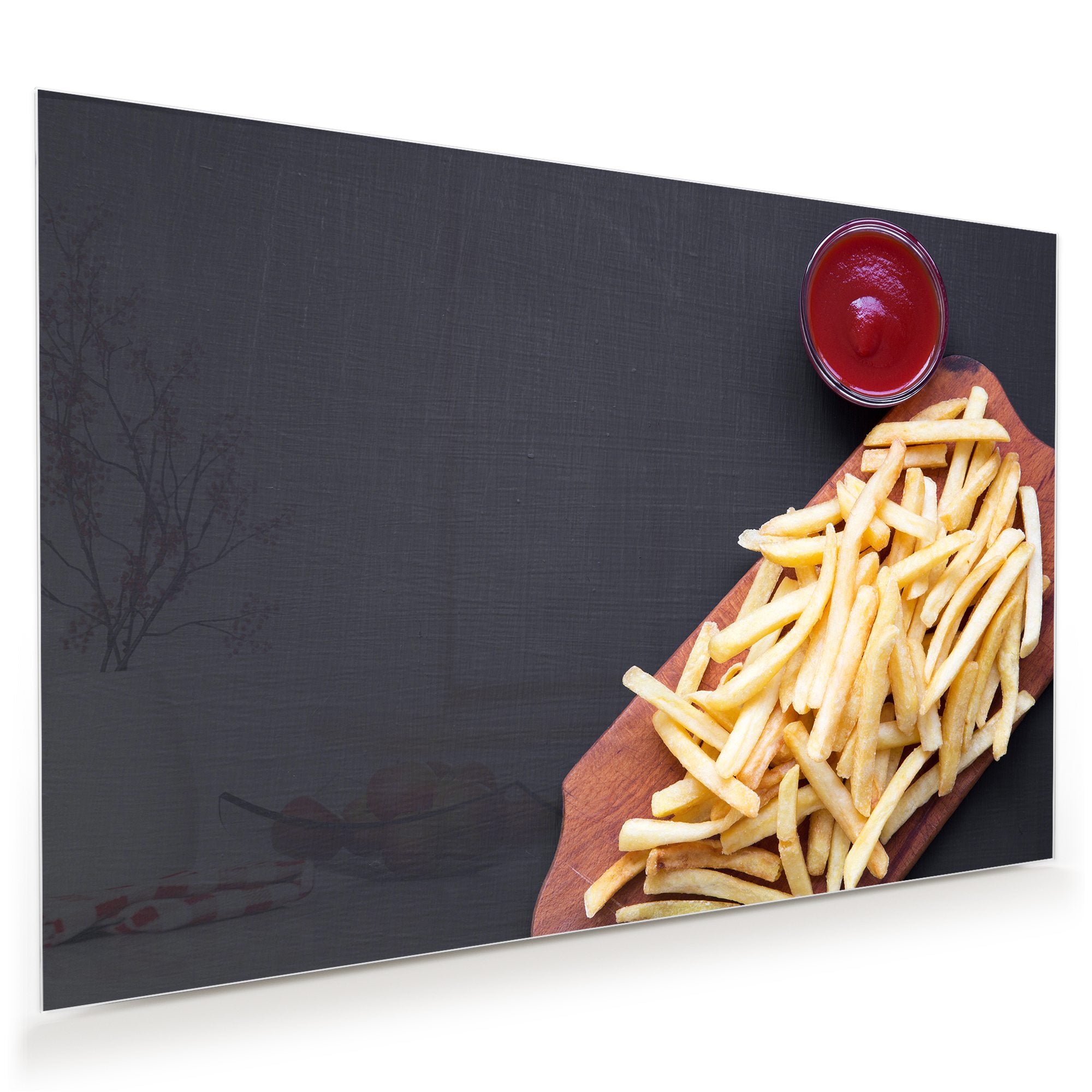 Wandbild - Pommes und Ketchup