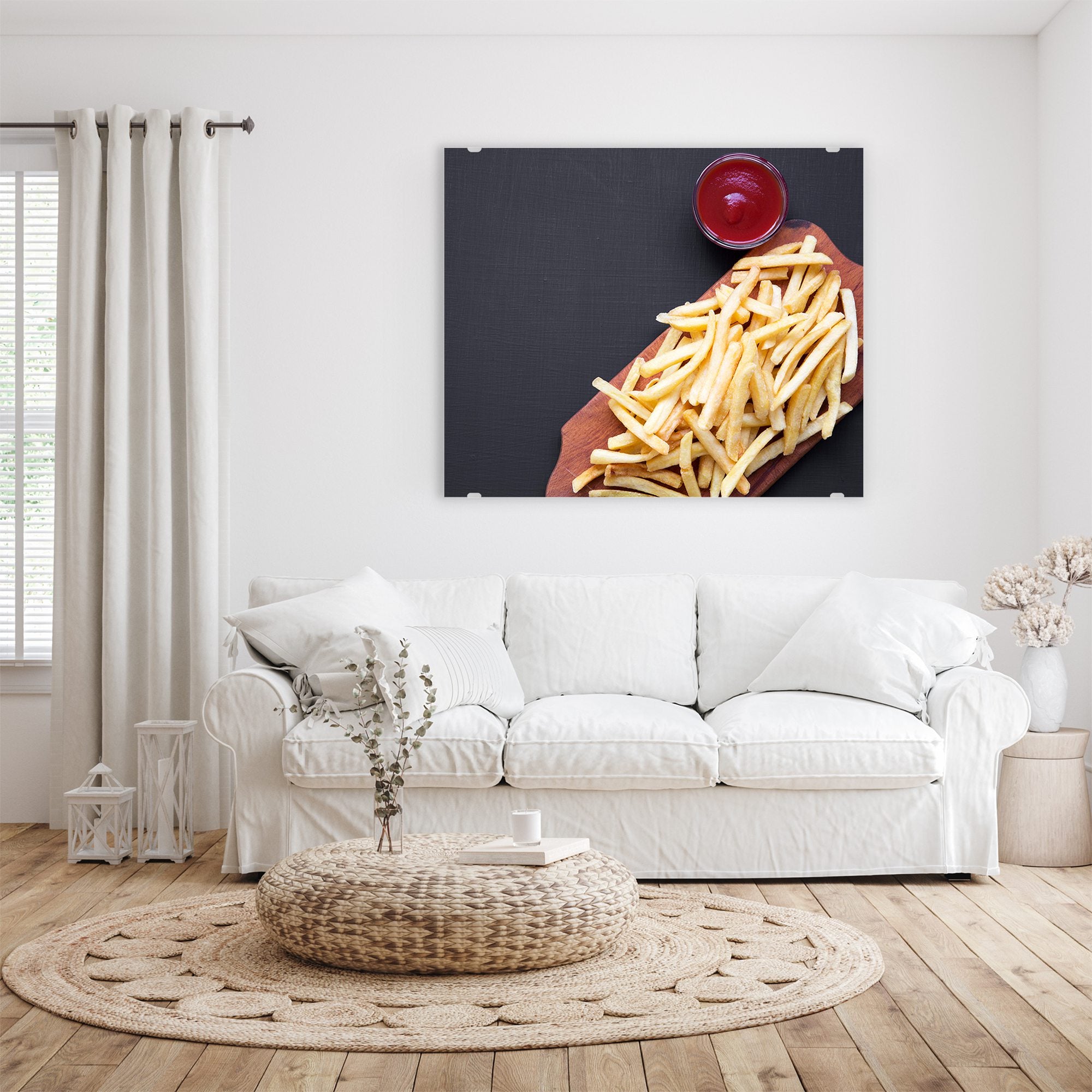 Wandbild - Pommes und Ketchup