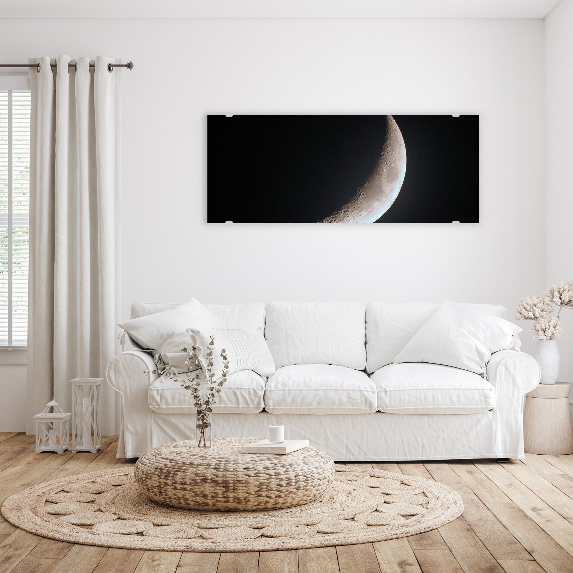 Wandbild - Wachsender Mond