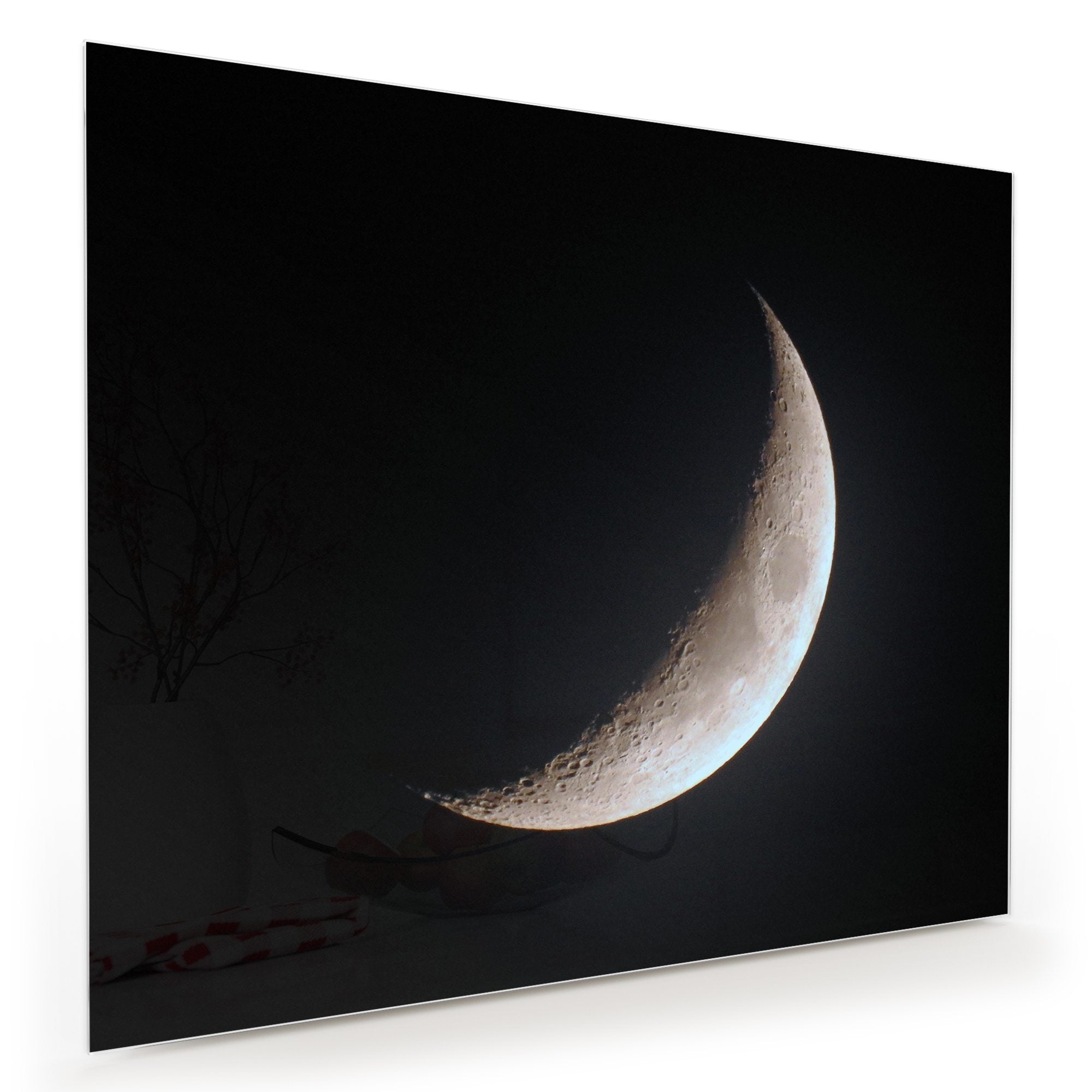 Wandbild - Wachsender Mond