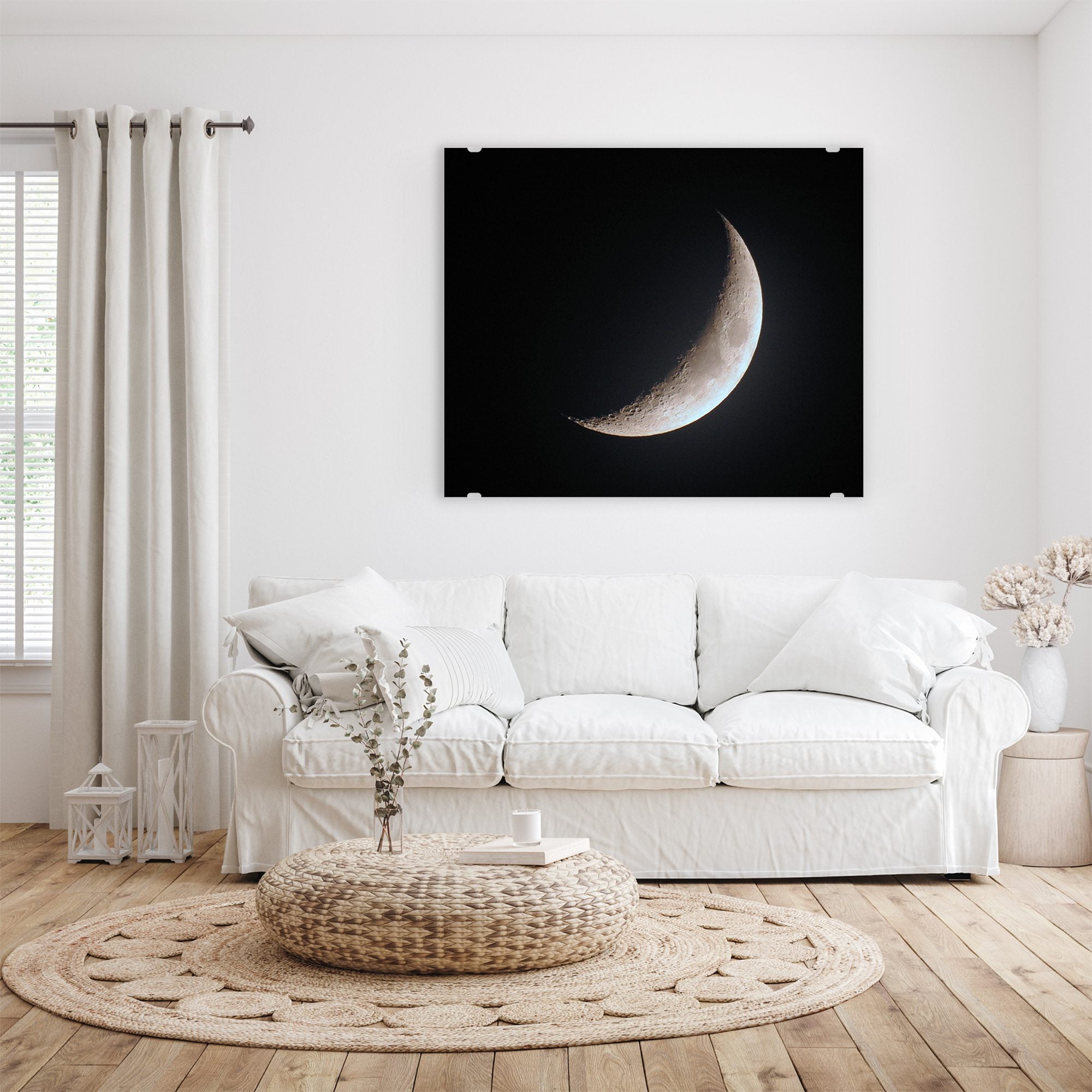 Wandbild - Wachsender Mond