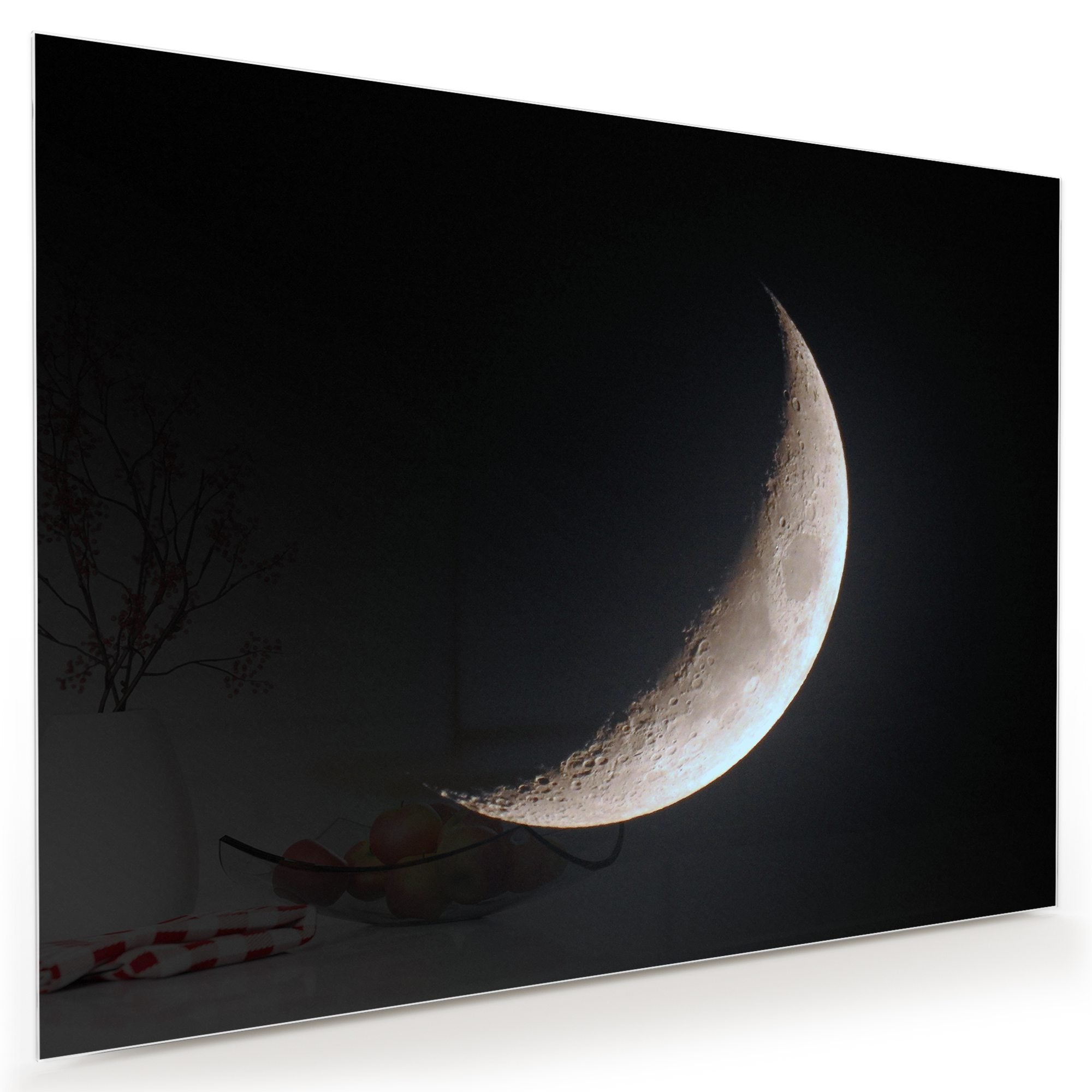 Wandbild - Wachsender Mond