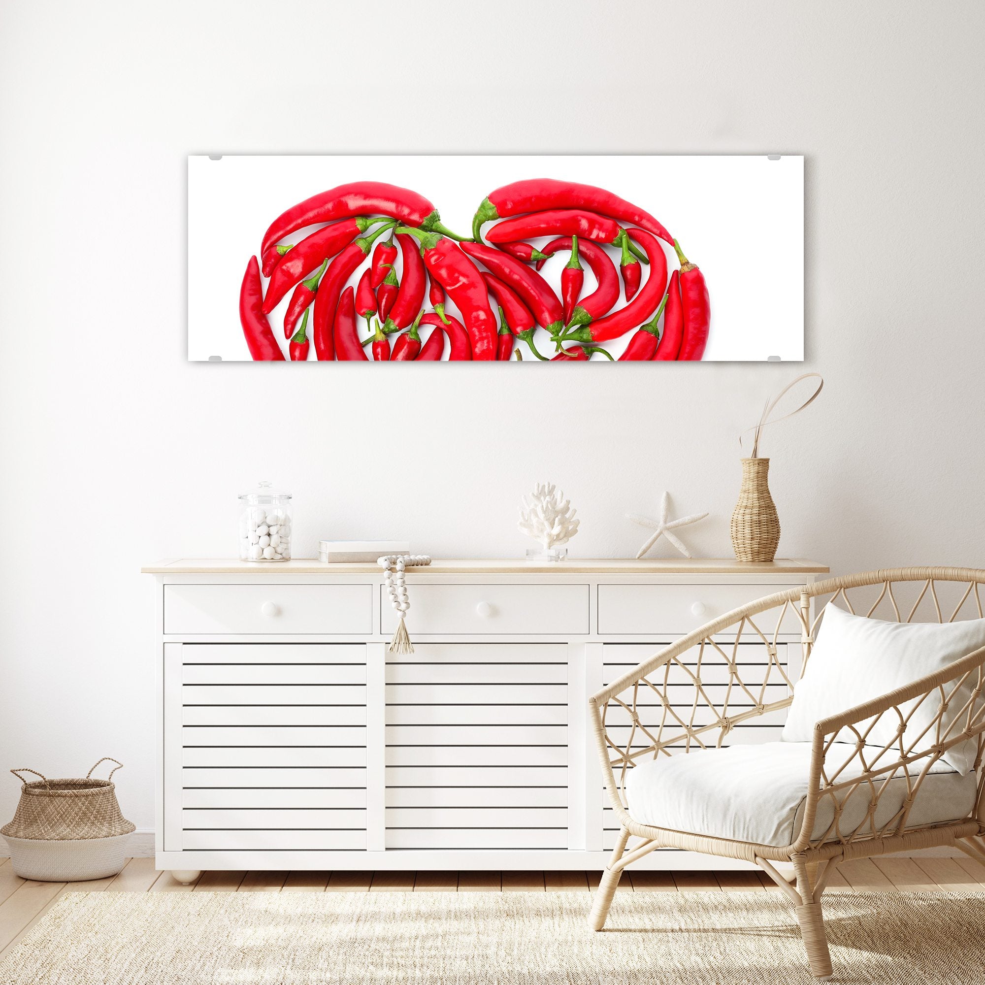 Wandbild - Herz aus Chili