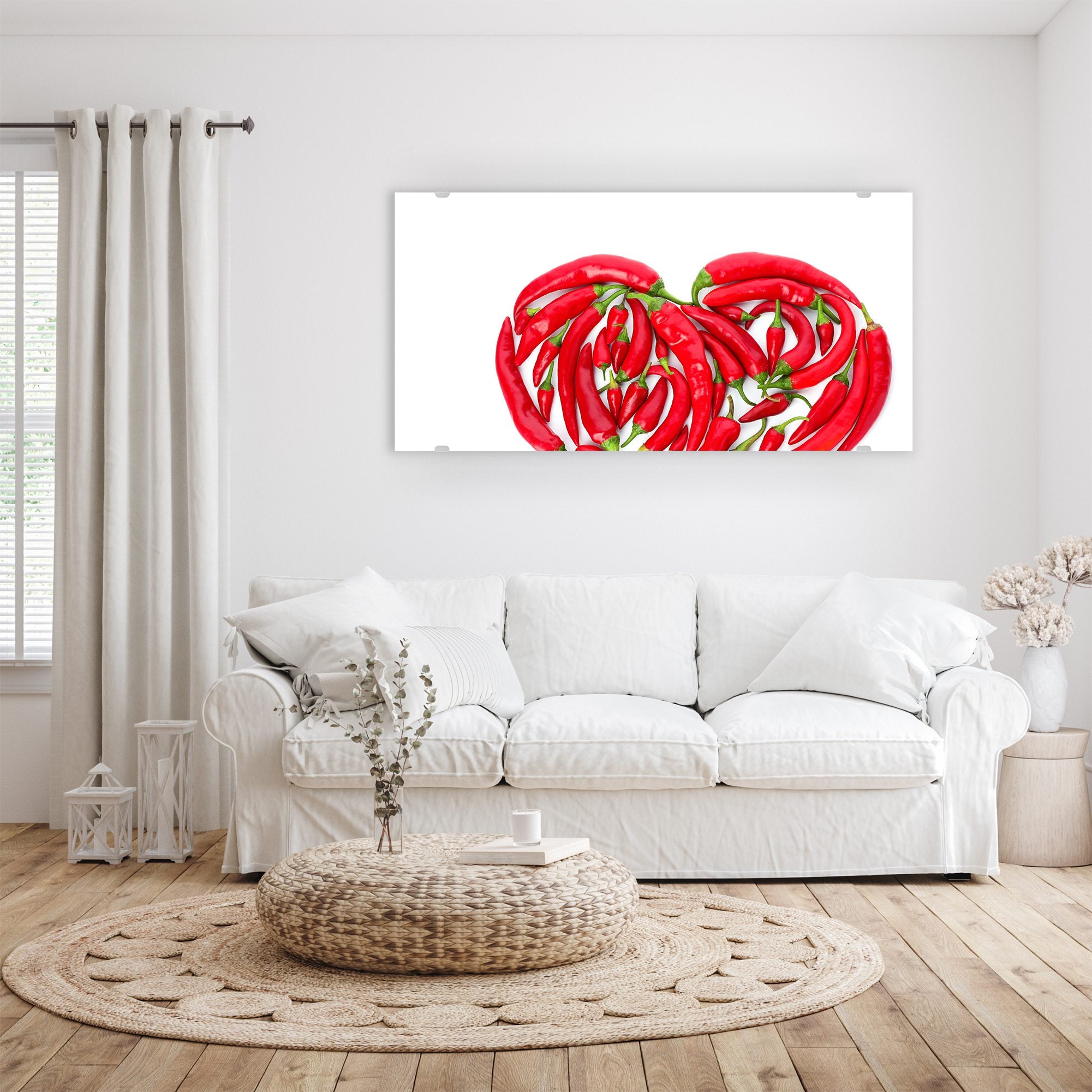 Wandbild - Herz aus Chili