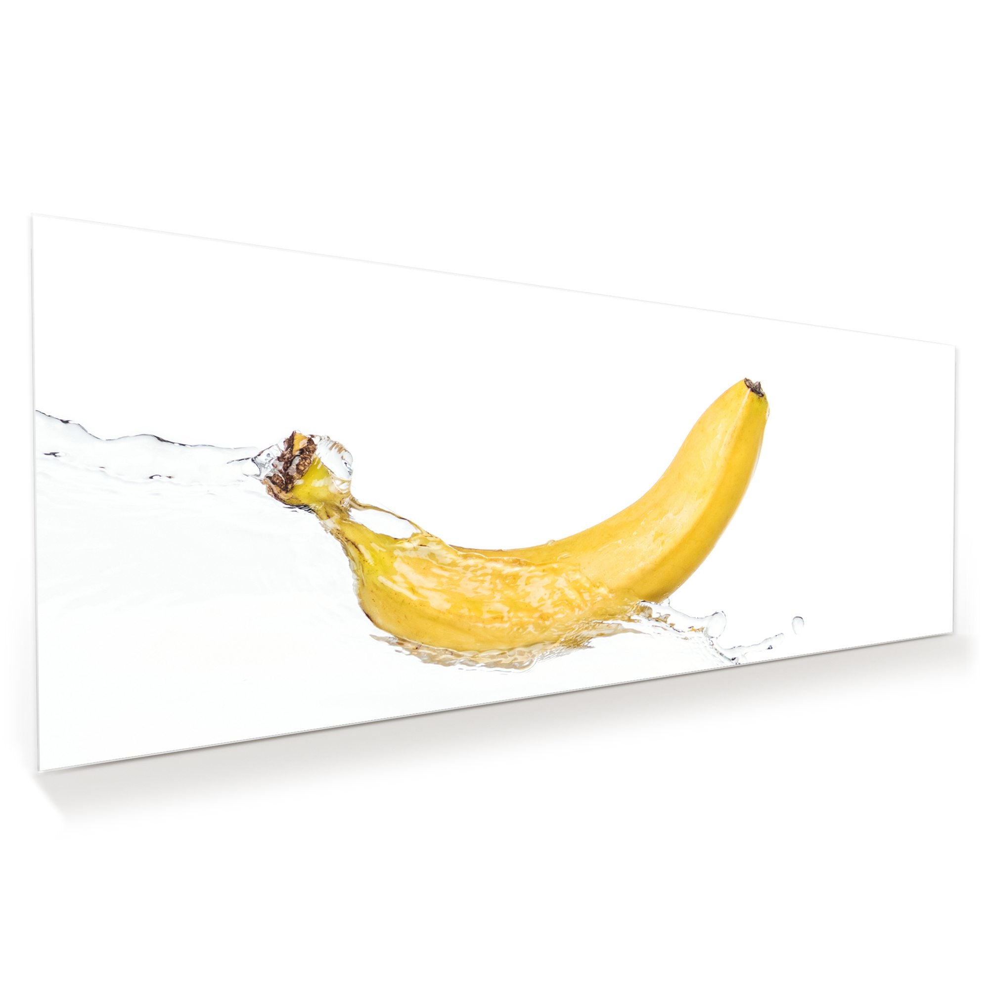 Wandbild - Banane auf Wassersplash