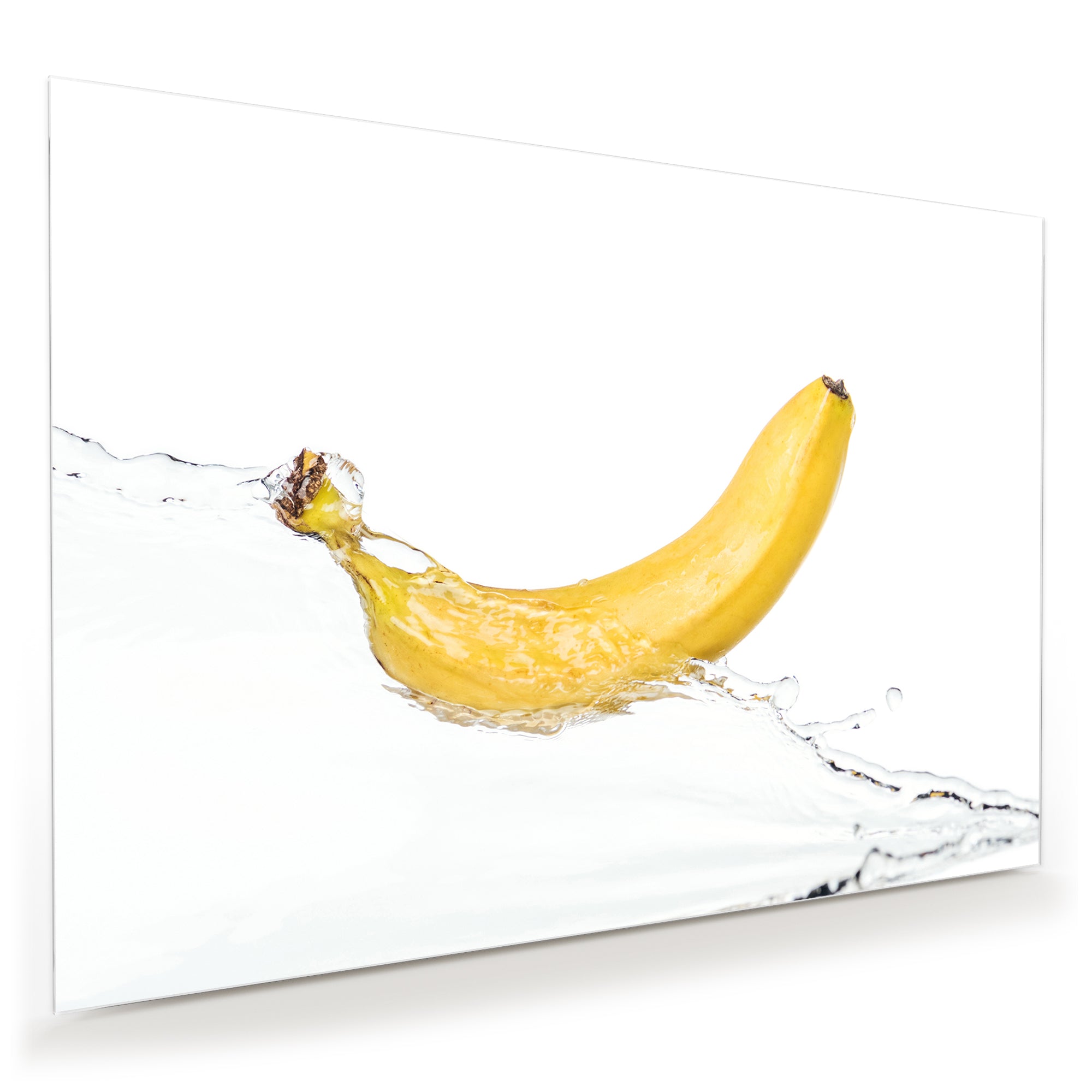 Wandbild - Banane auf Wassersplash