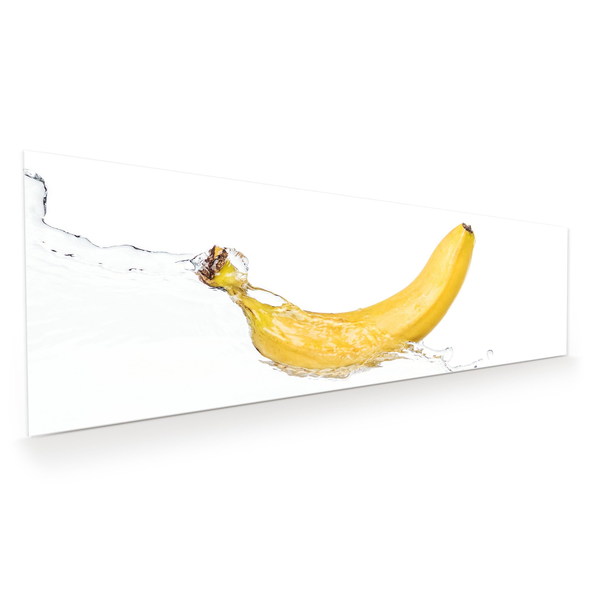 Wandbild - Banane auf Wassersplash