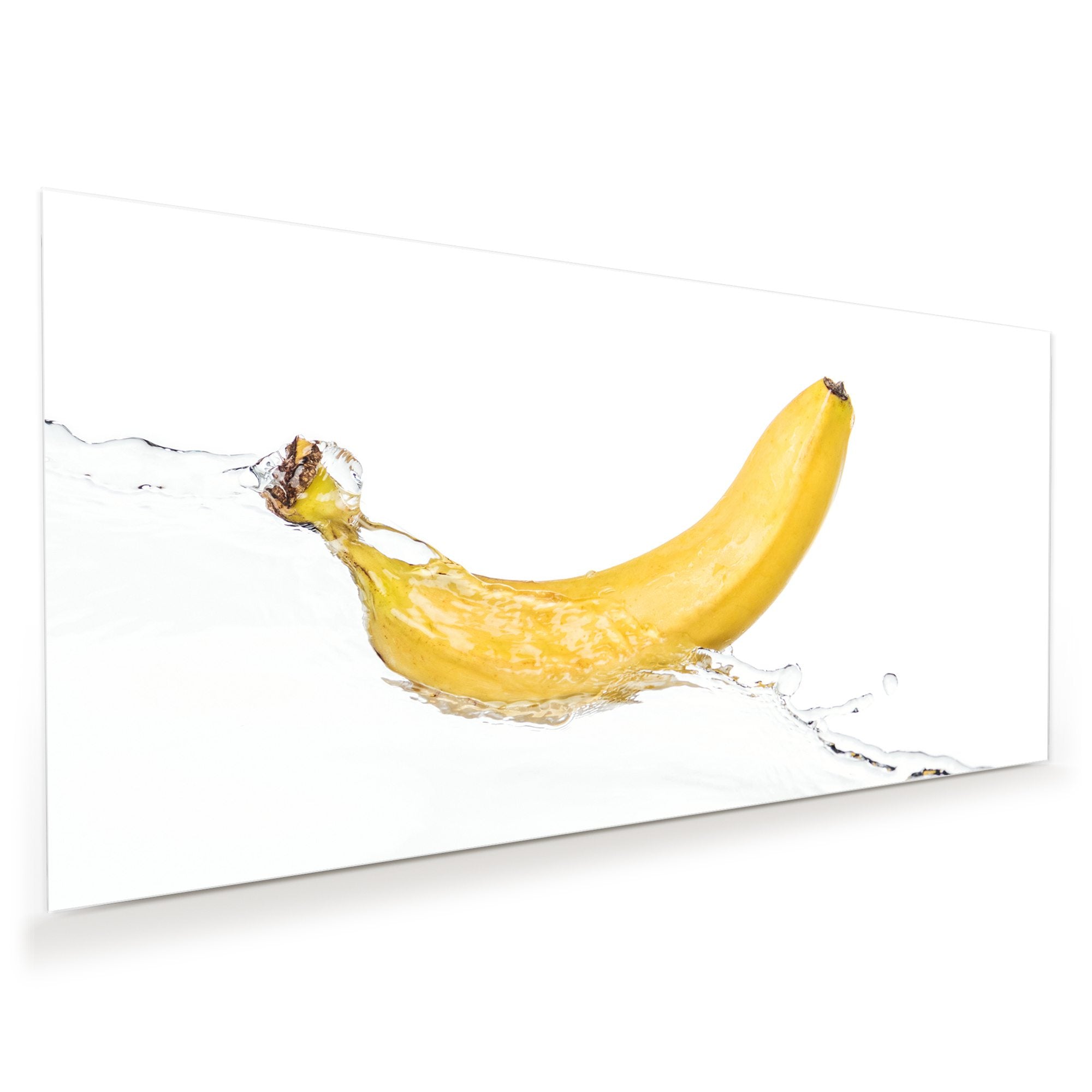 Wandbild - Banane auf Wassersplash