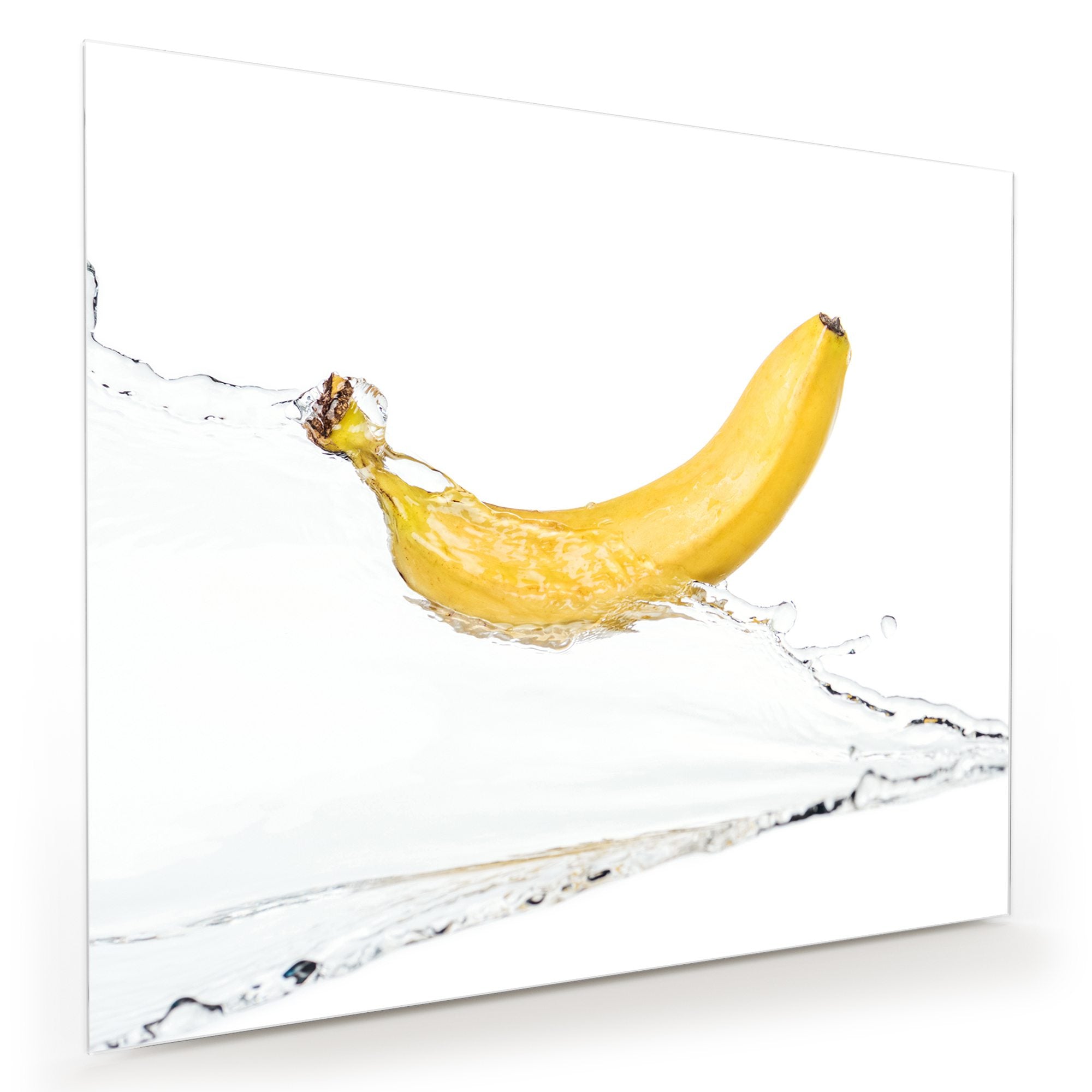 Wandbild - Banane auf Wassersplash