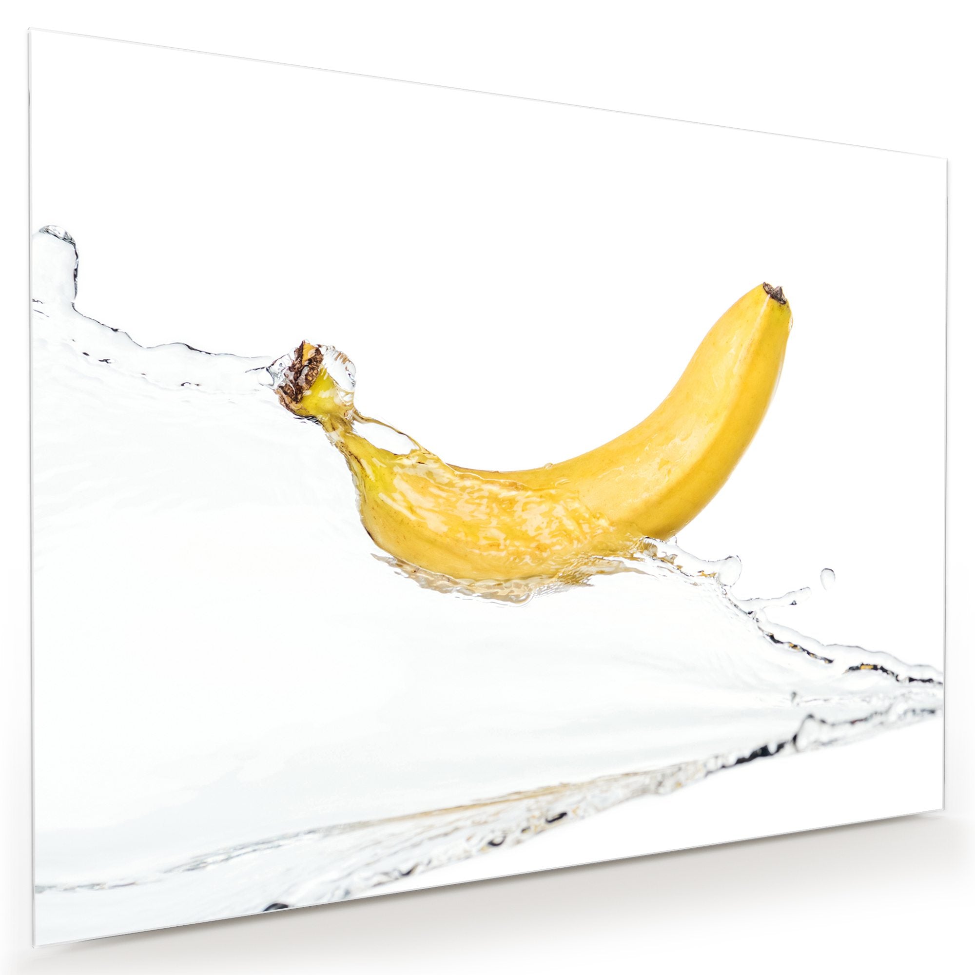 Wandbild - Banane auf Wassersplash