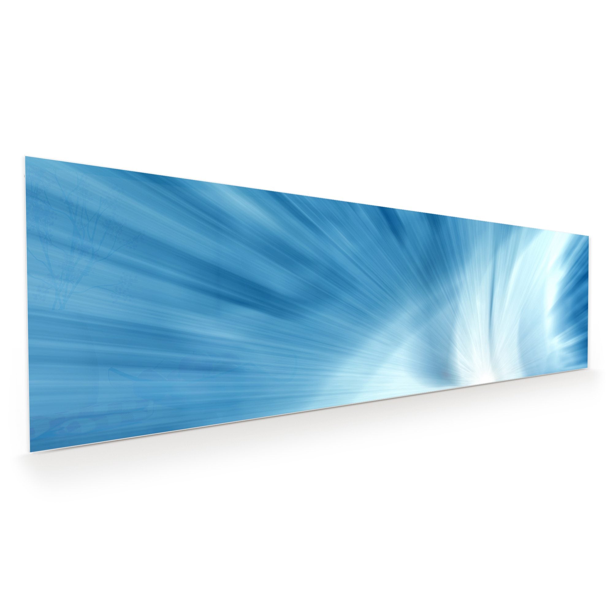 Wandbild - Blaue Wellen und Linien