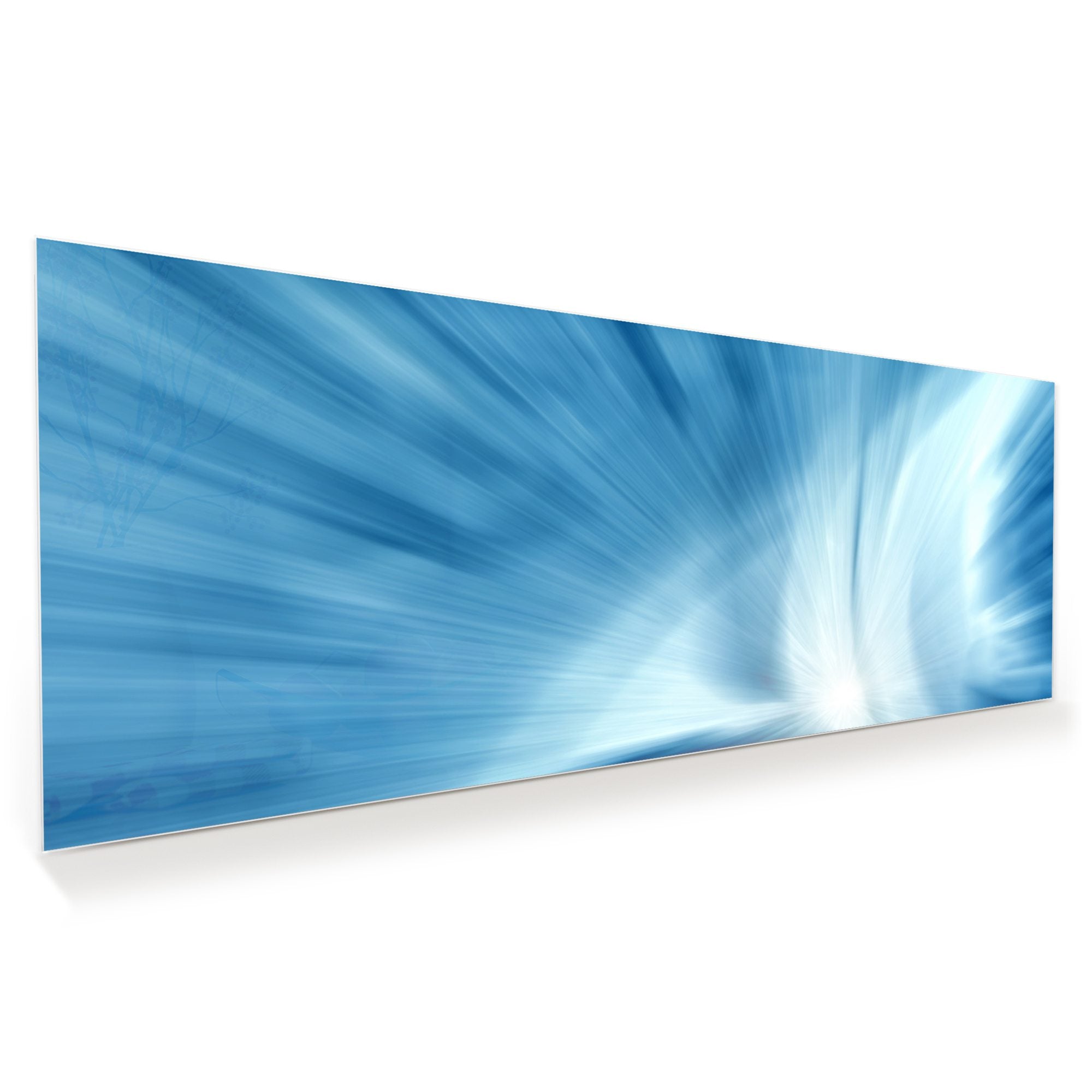 Wandbild - Blaue Wellen und Linien