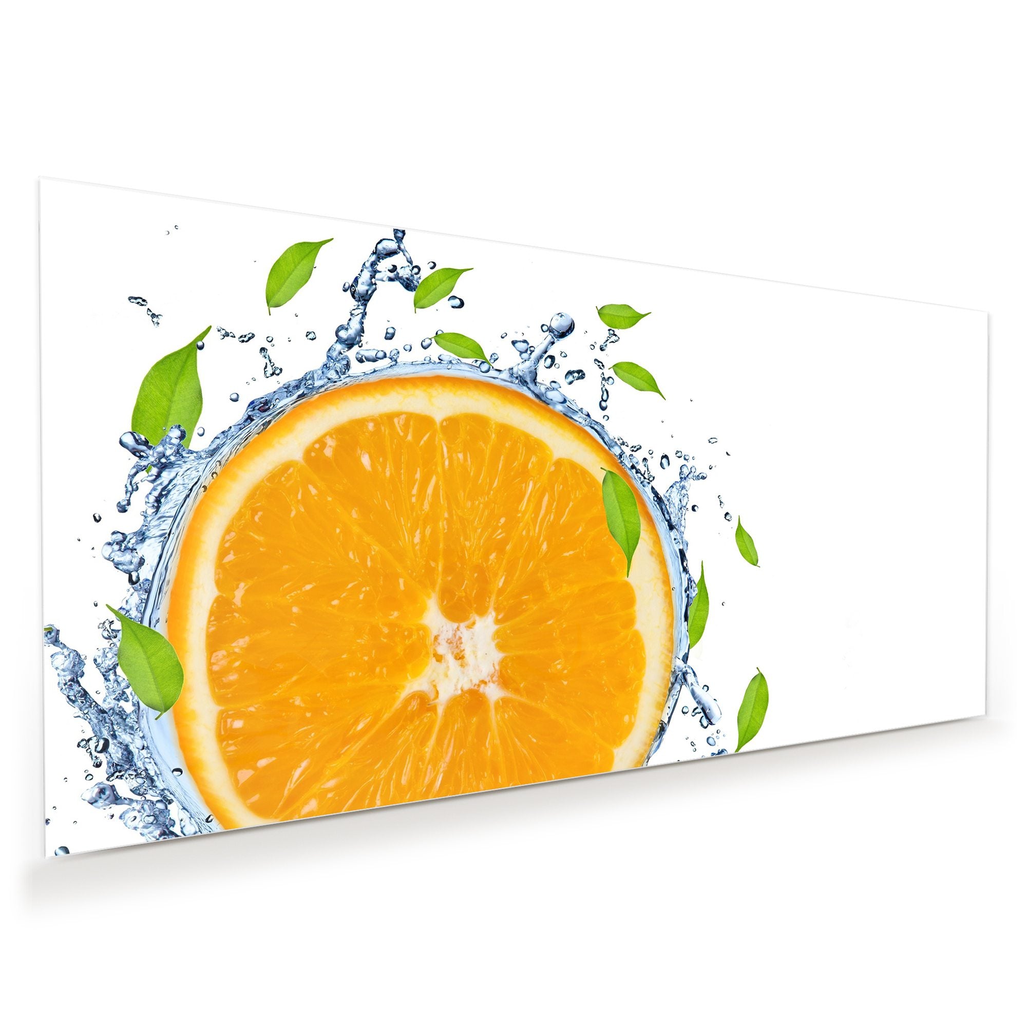 Wandbild - Orange in Wasser gehüllt