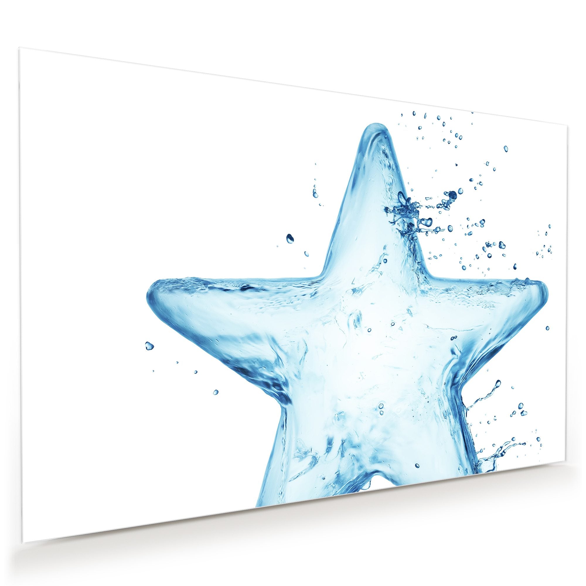 Wandbild - Stern aus Wasser