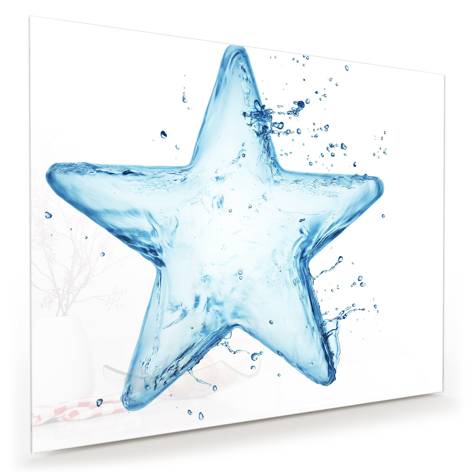 Wandbild - Stern aus Wasser