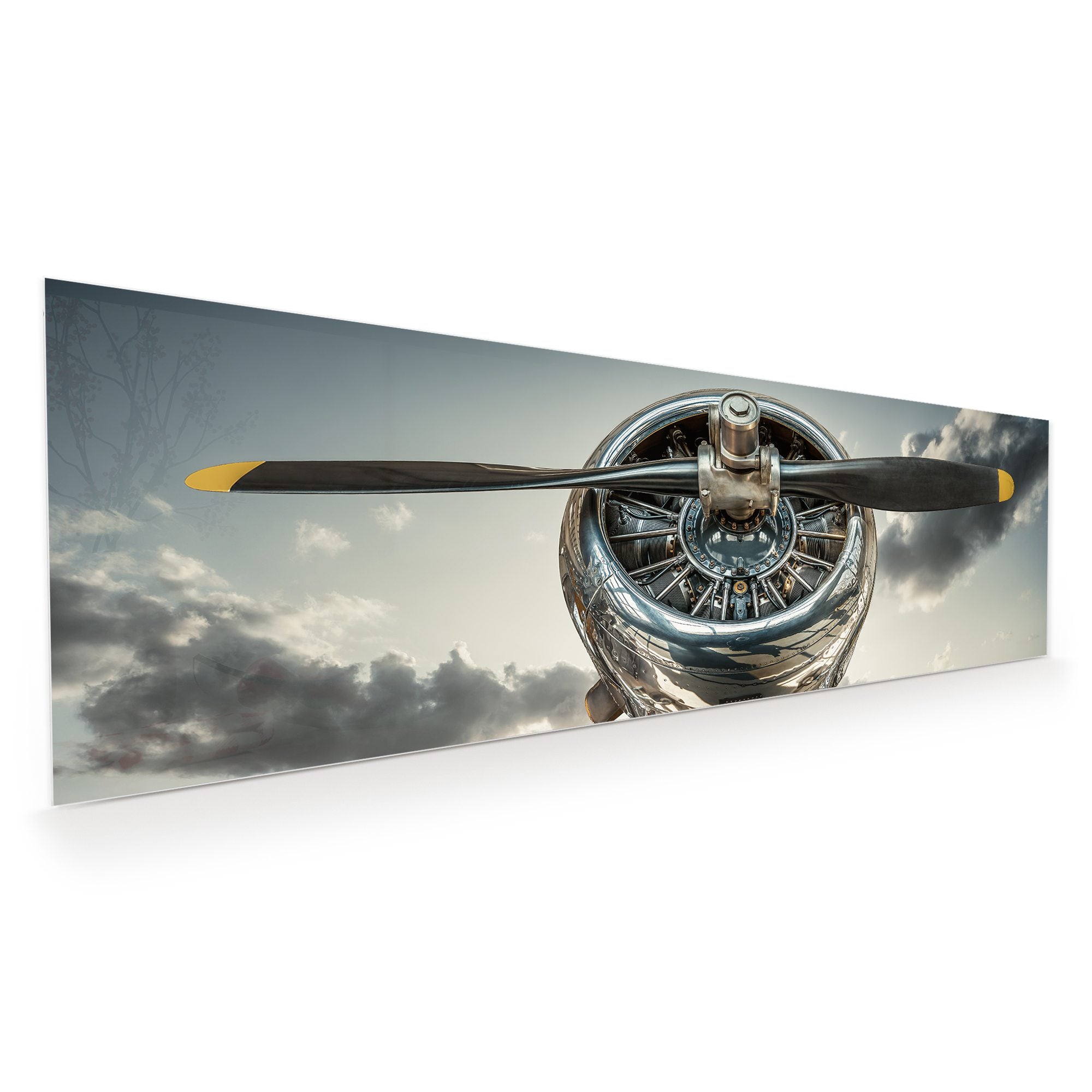 Wandbild - Militärflugzeug, Startbahn