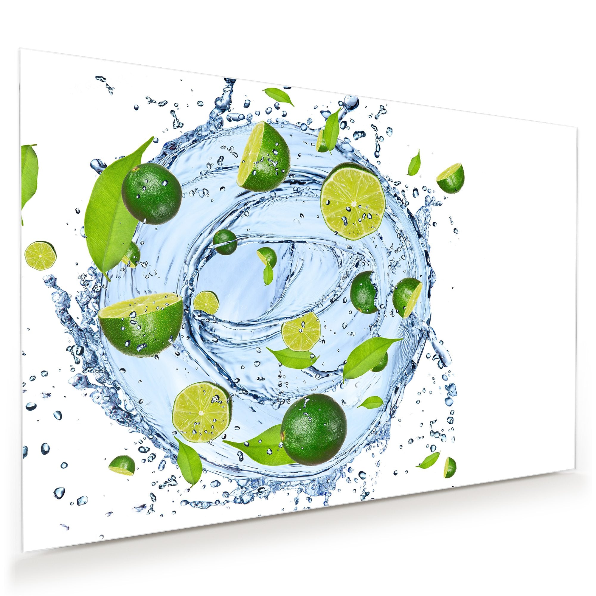 Wandbild - Limette im Wassersplash