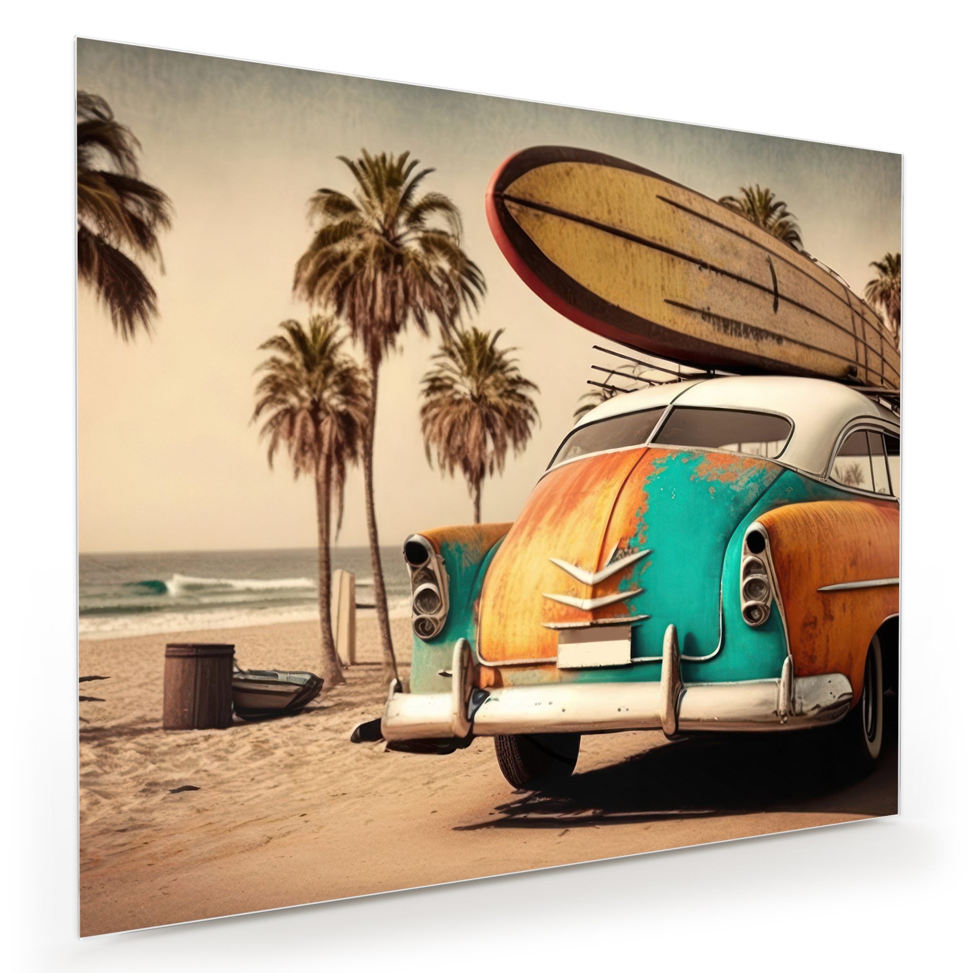 Wandbild - Surfbretter, tropischer Strand