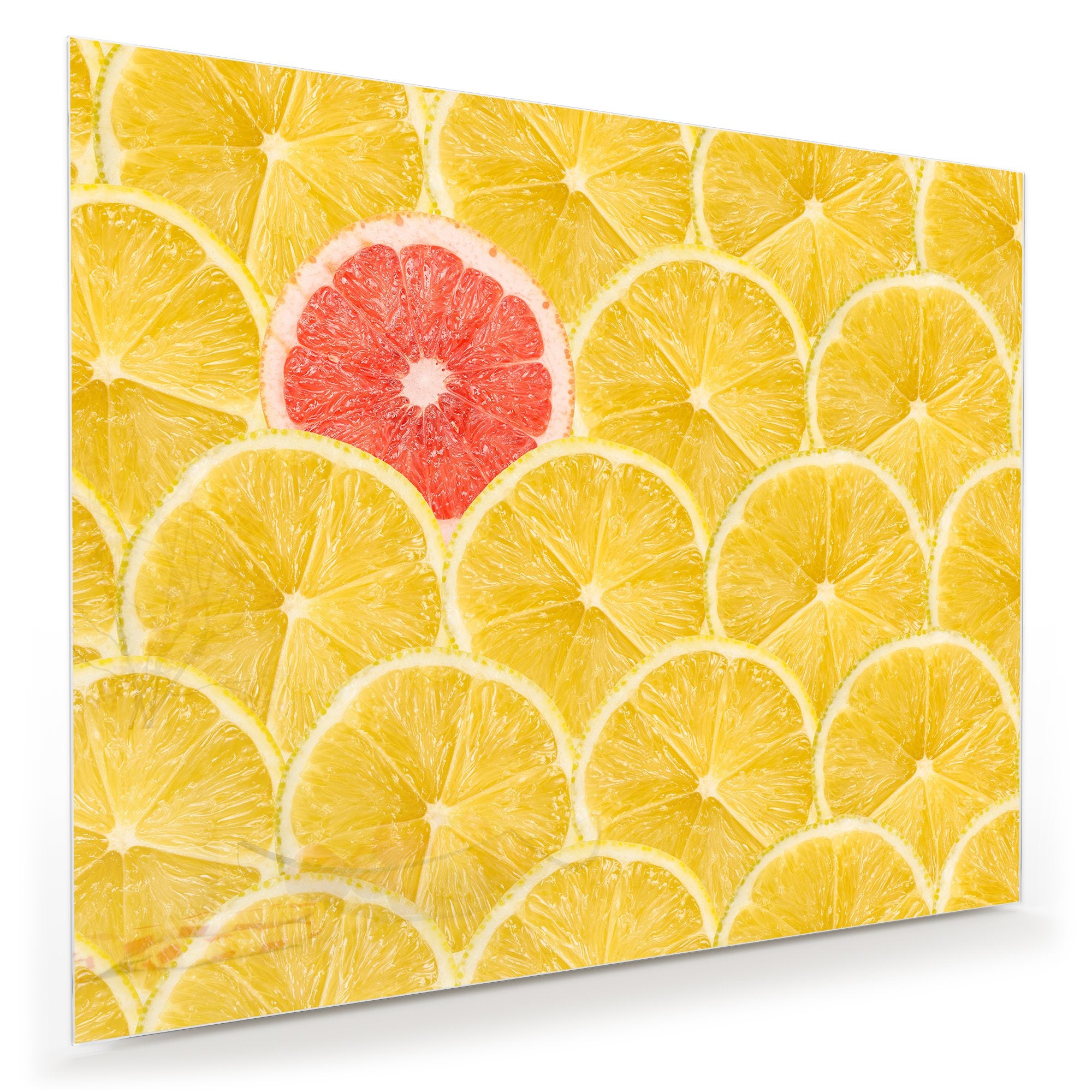 Wandbild - Scheiben aus Zitronen