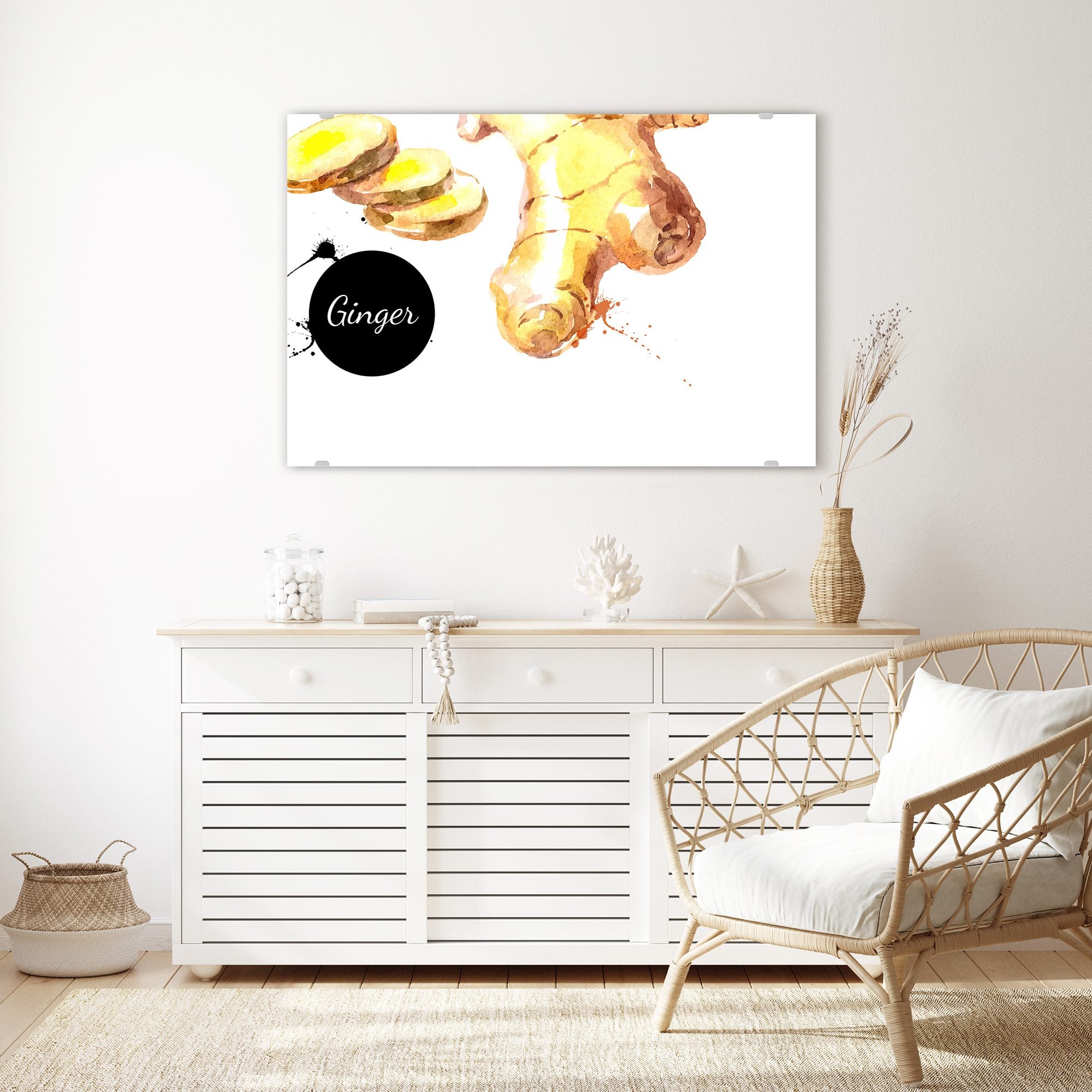 Wandbild - Ingwer als Illustration