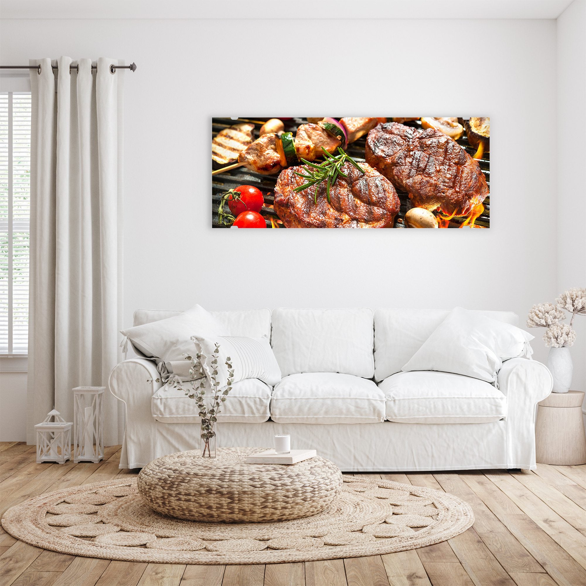 Wandbild - Gegrilltes Fleisch