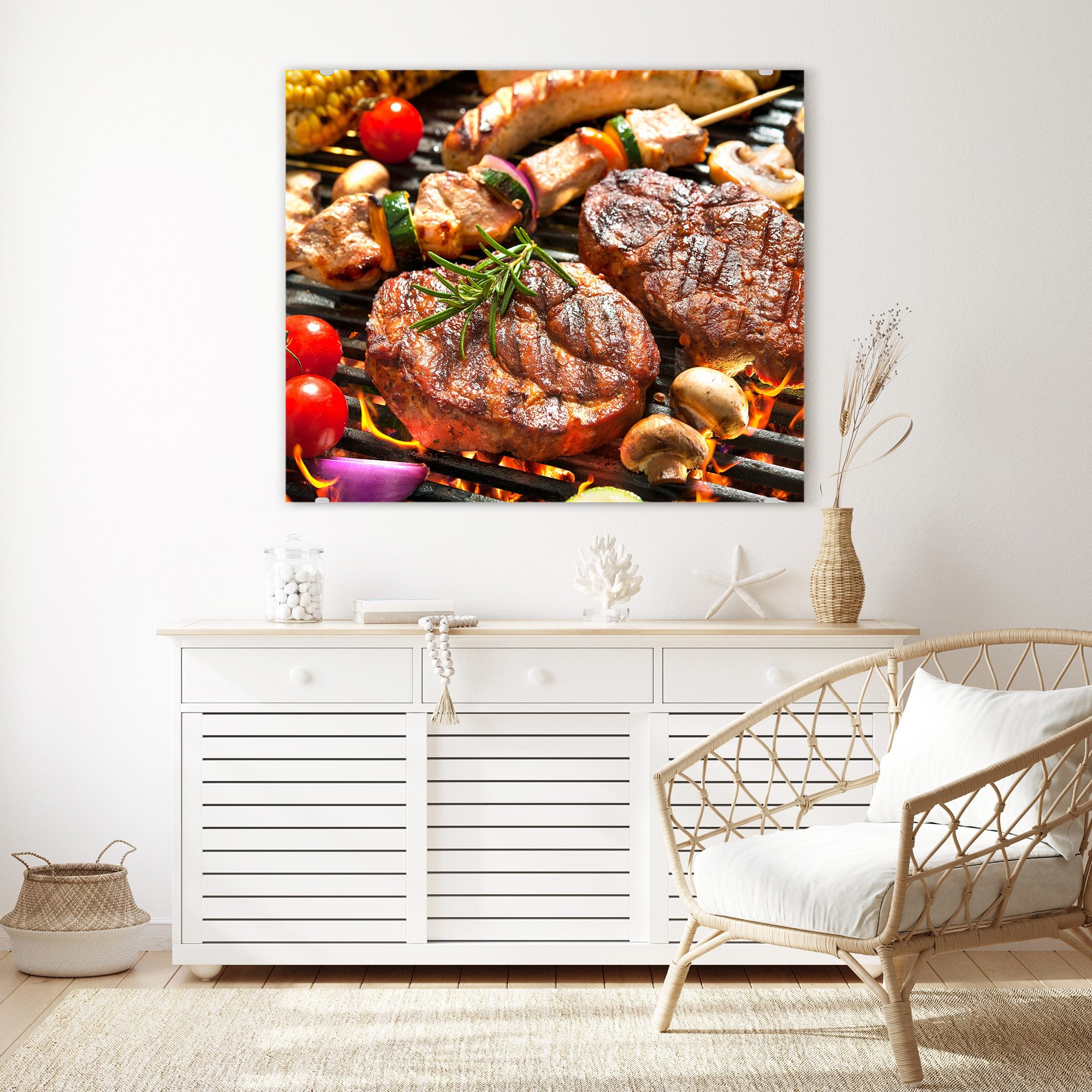 Wandbild - Gegrilltes Fleisch