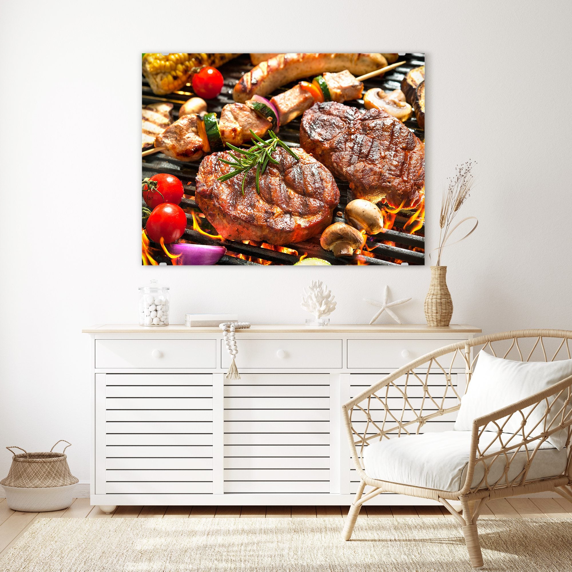 Wandbild - Gegrilltes Fleisch