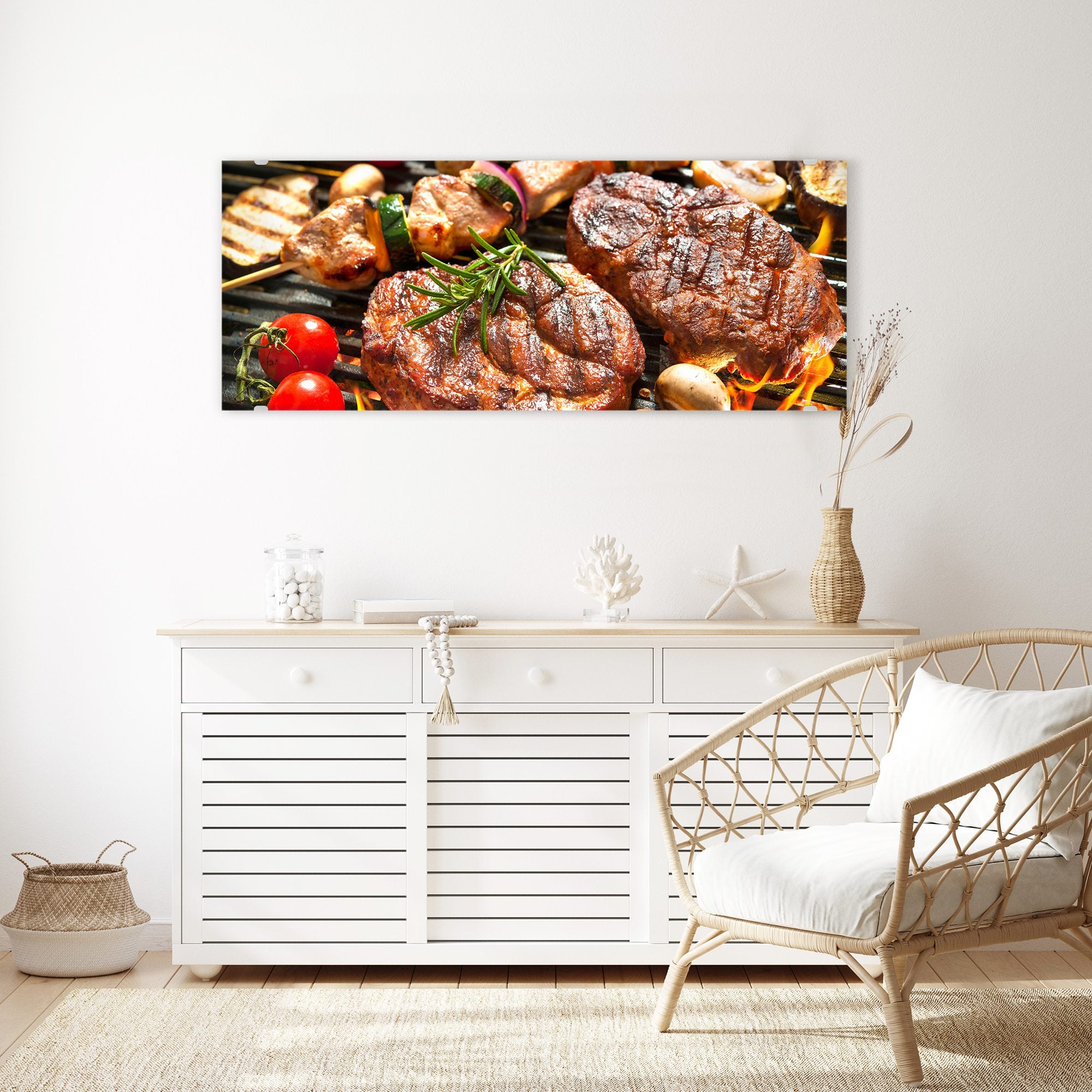 Wandbild - Gegrilltes Fleisch