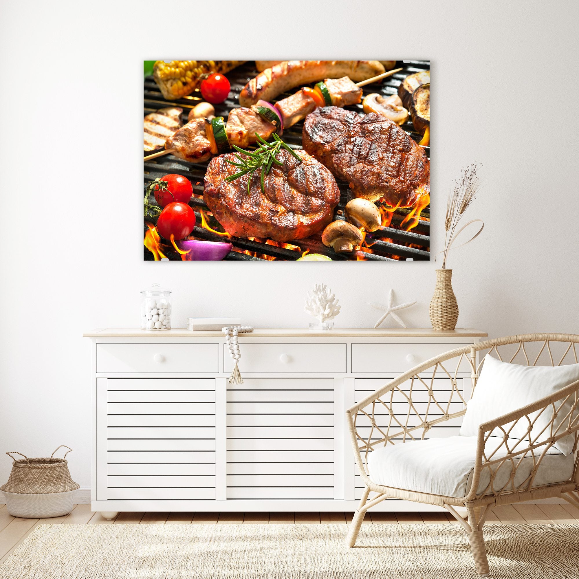 Wandbild - Gegrilltes Fleisch