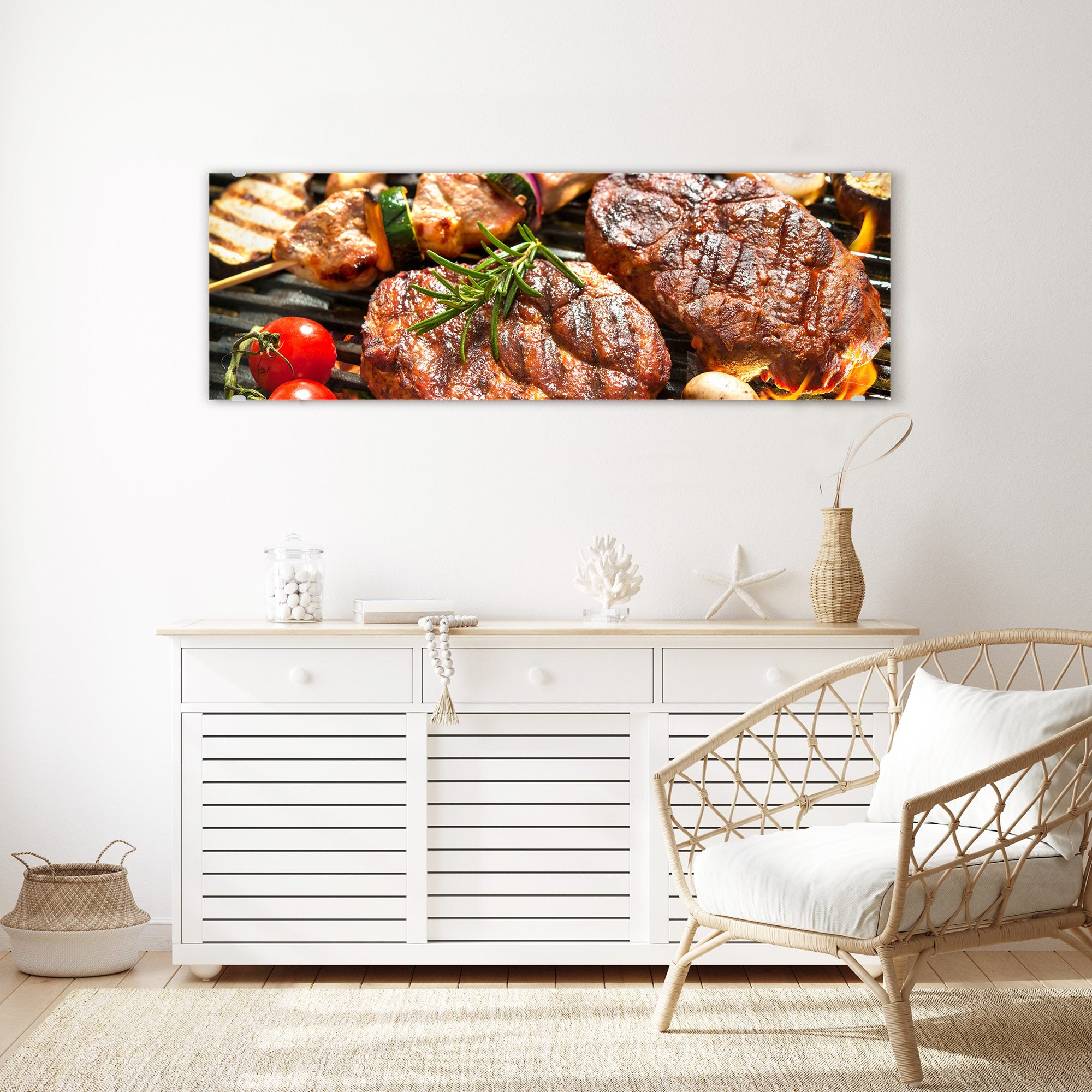 Wandbild - Gegrilltes Fleisch