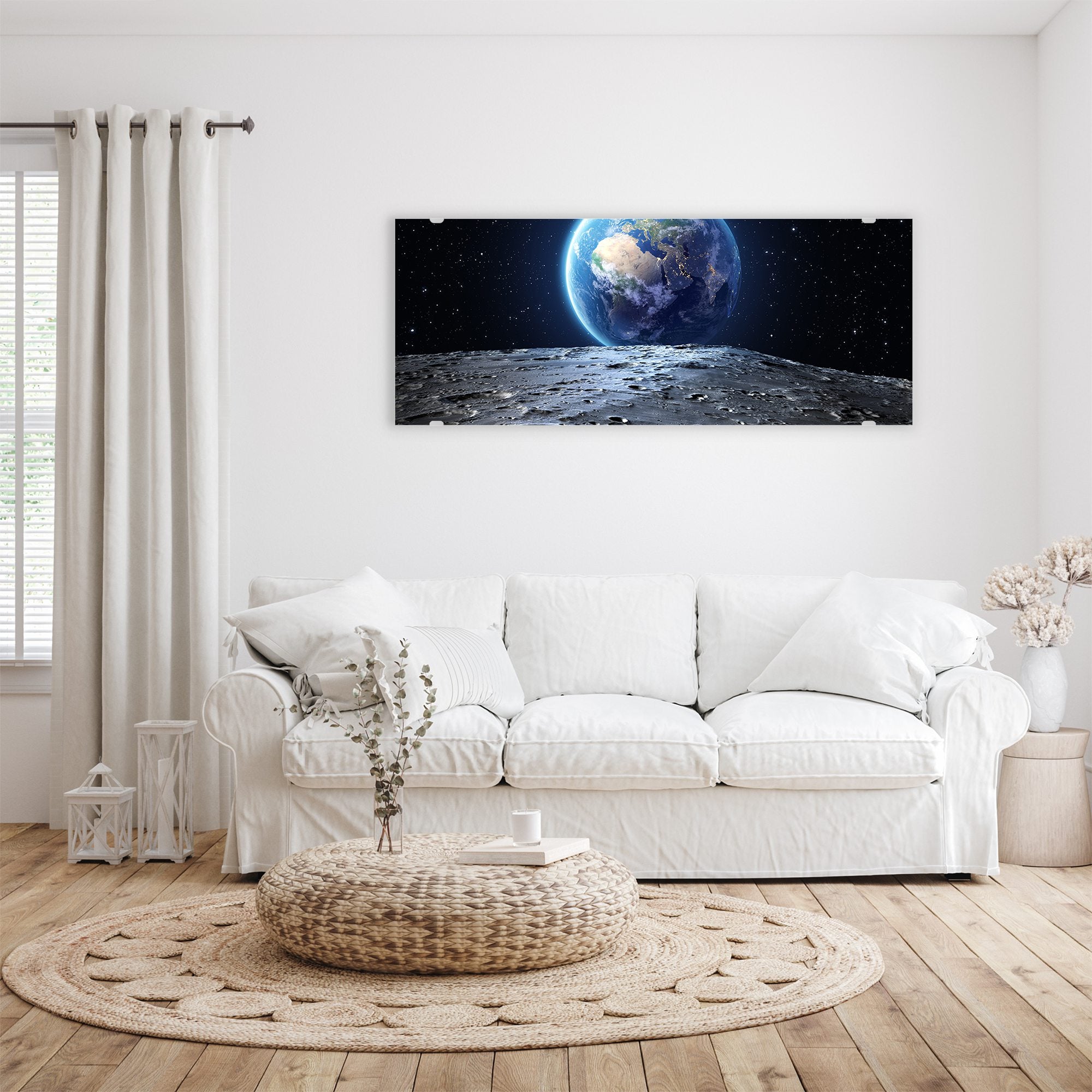 Wandbild - Erde vom Mond aus