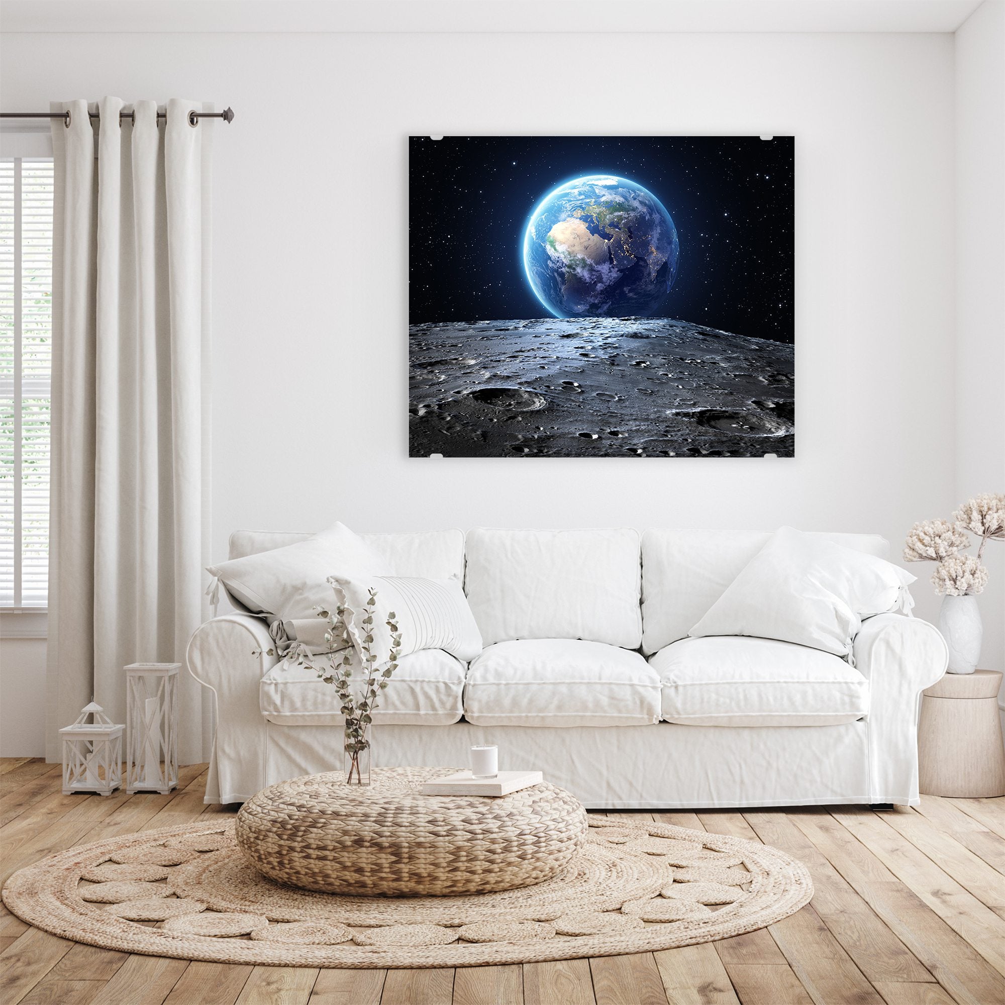 Wandbild - Erde vom Mond aus