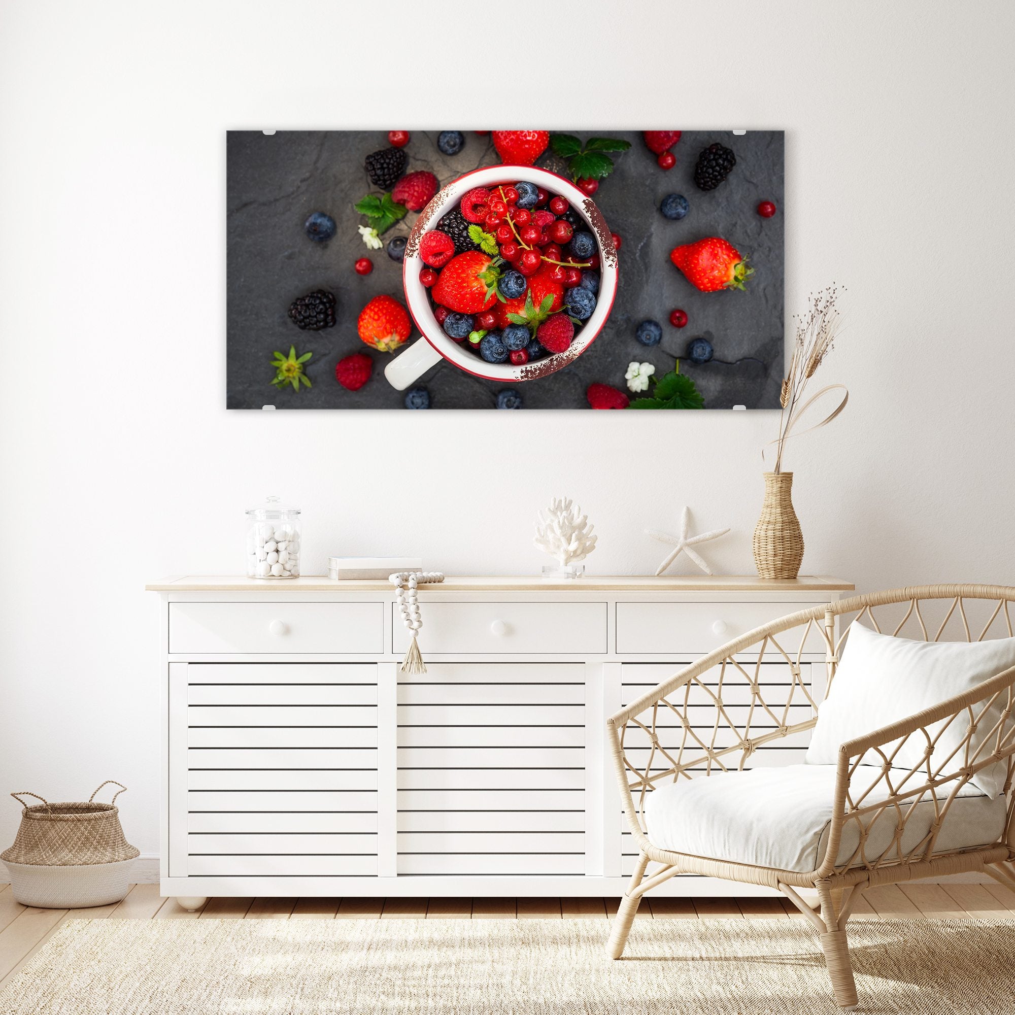 Wandbild - Beeren verstreut