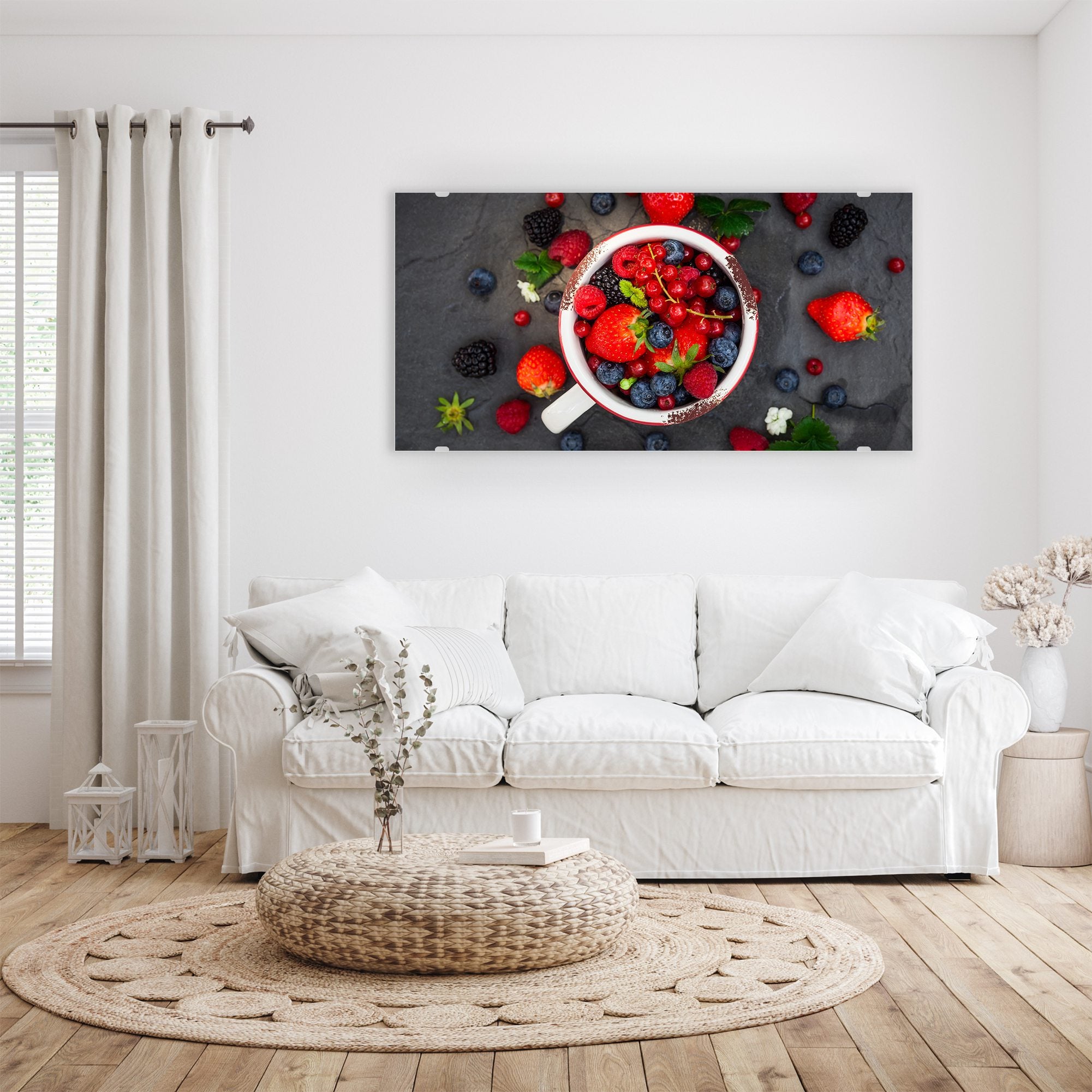 Wandbild - Beeren verstreut