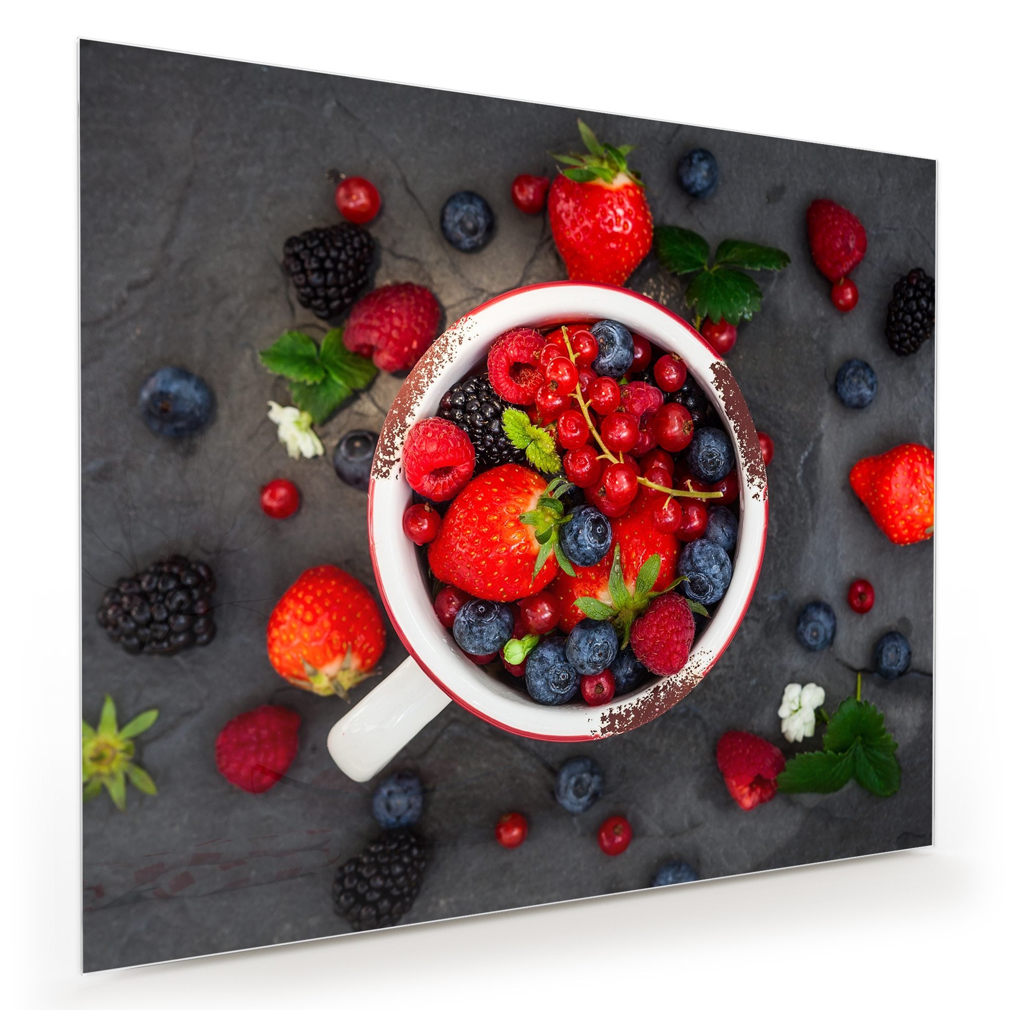 Wandbild - Beeren verstreut