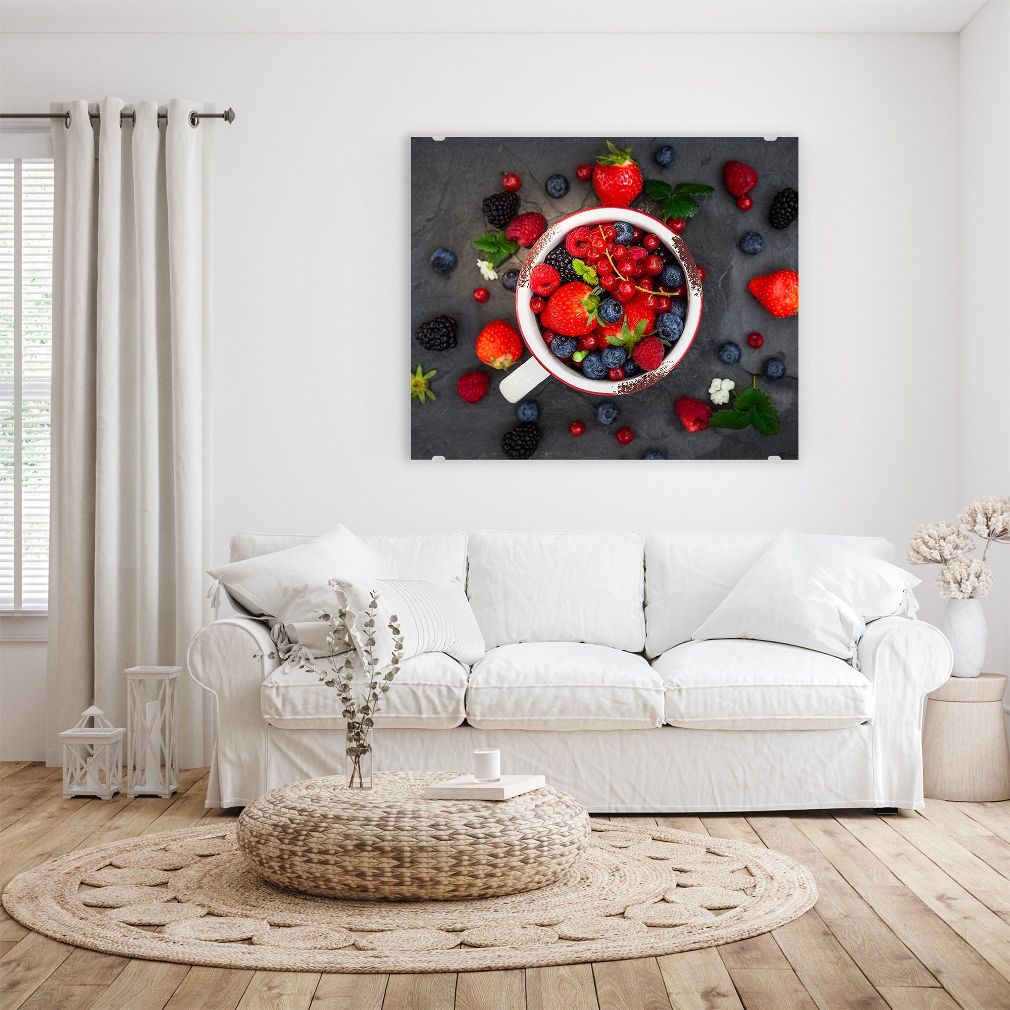 Wandbild - Beeren verstreut