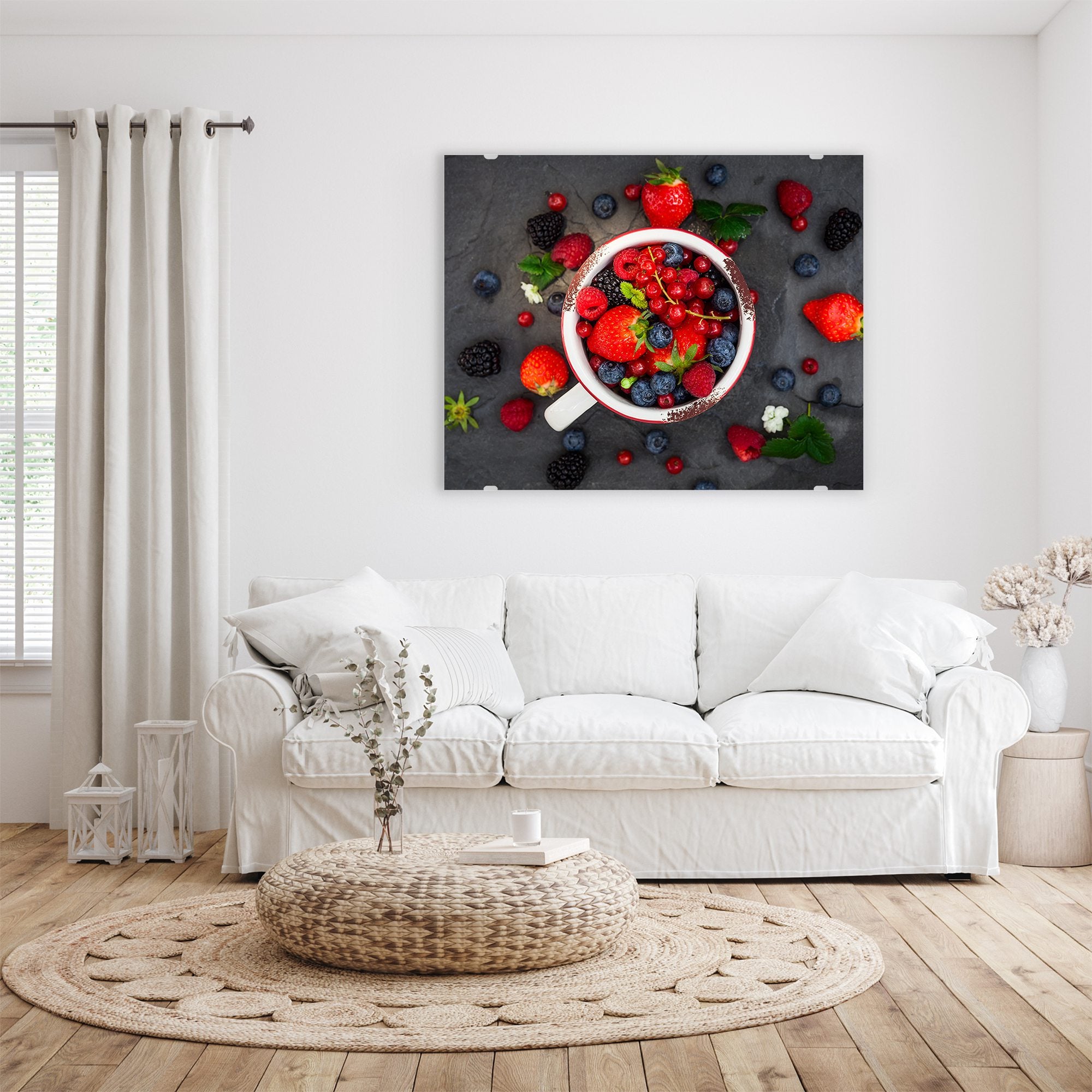 Wandbild - Beeren verstreut