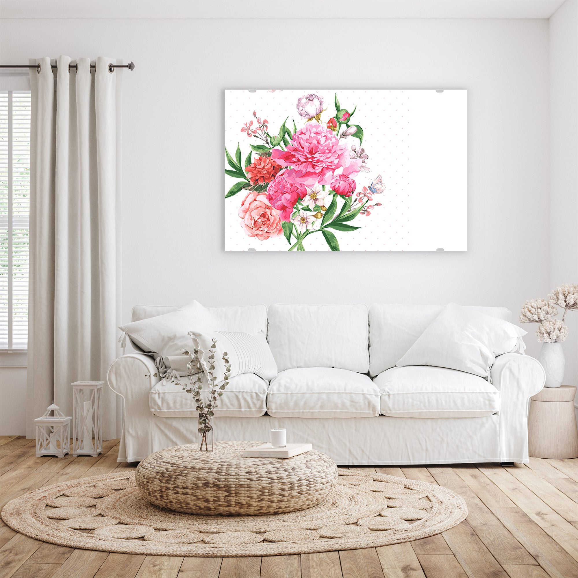 Wandbild - Aquarell Blumenstrauss