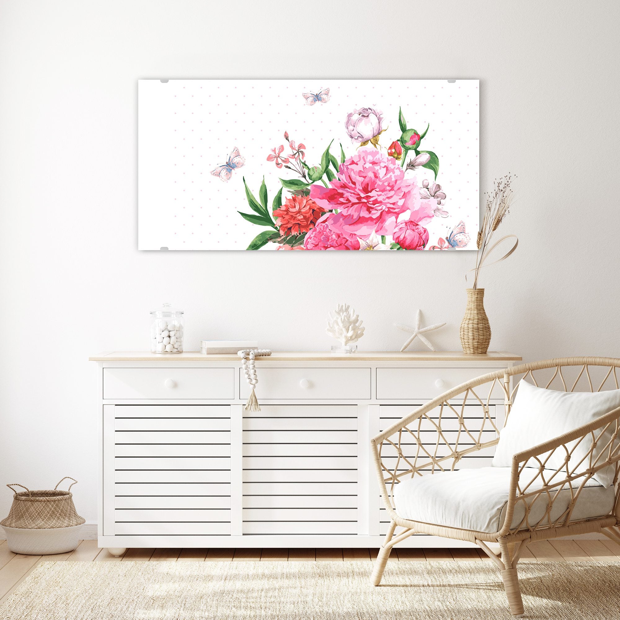 Wandbild - Aquarell Blumenstrauss