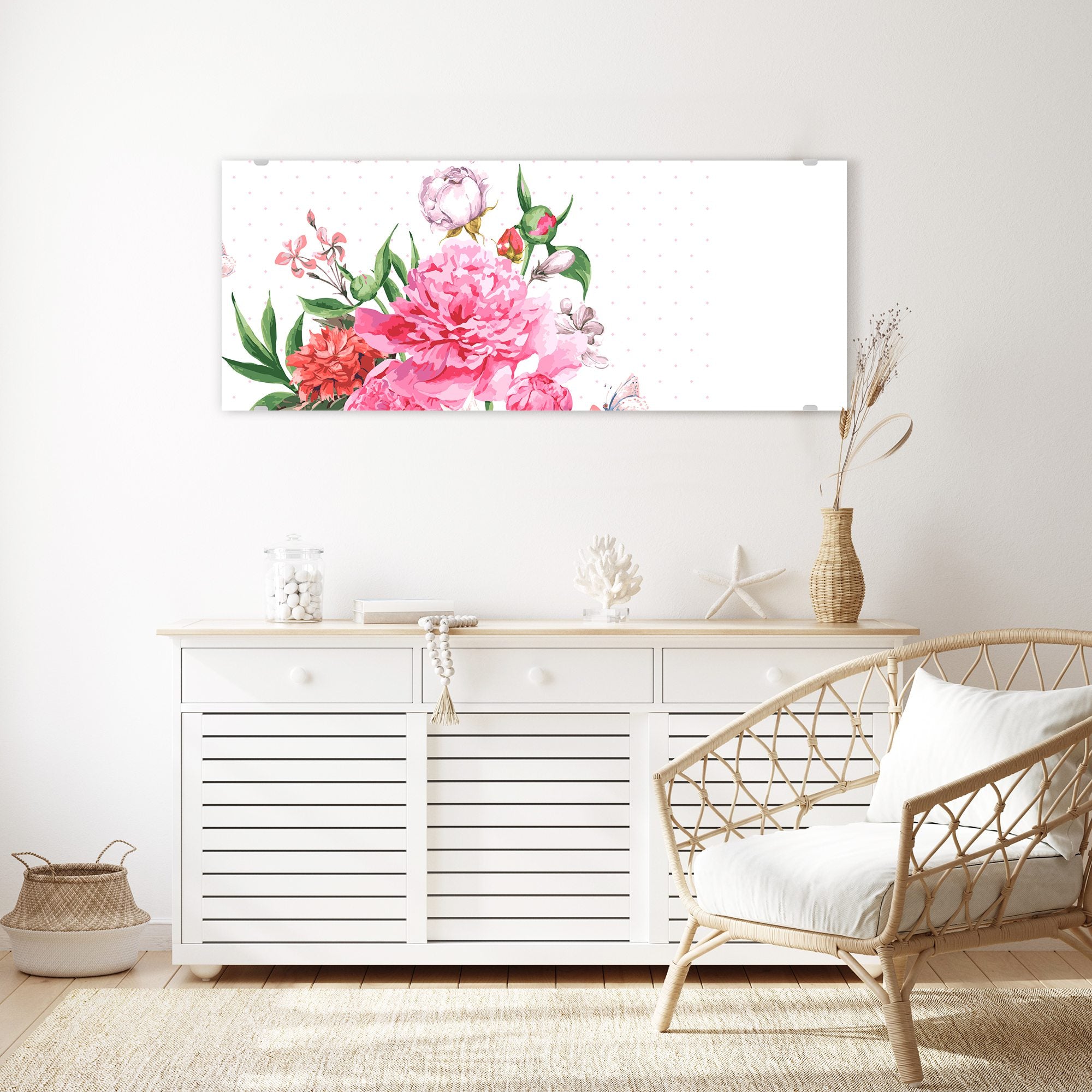 Wandbild - Aquarell Blumenstrauss