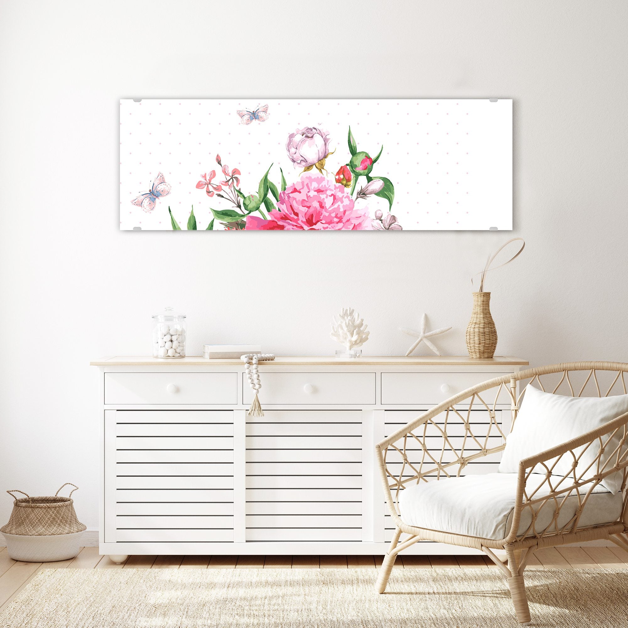 Wandbild - Aquarell Blumenstrauss