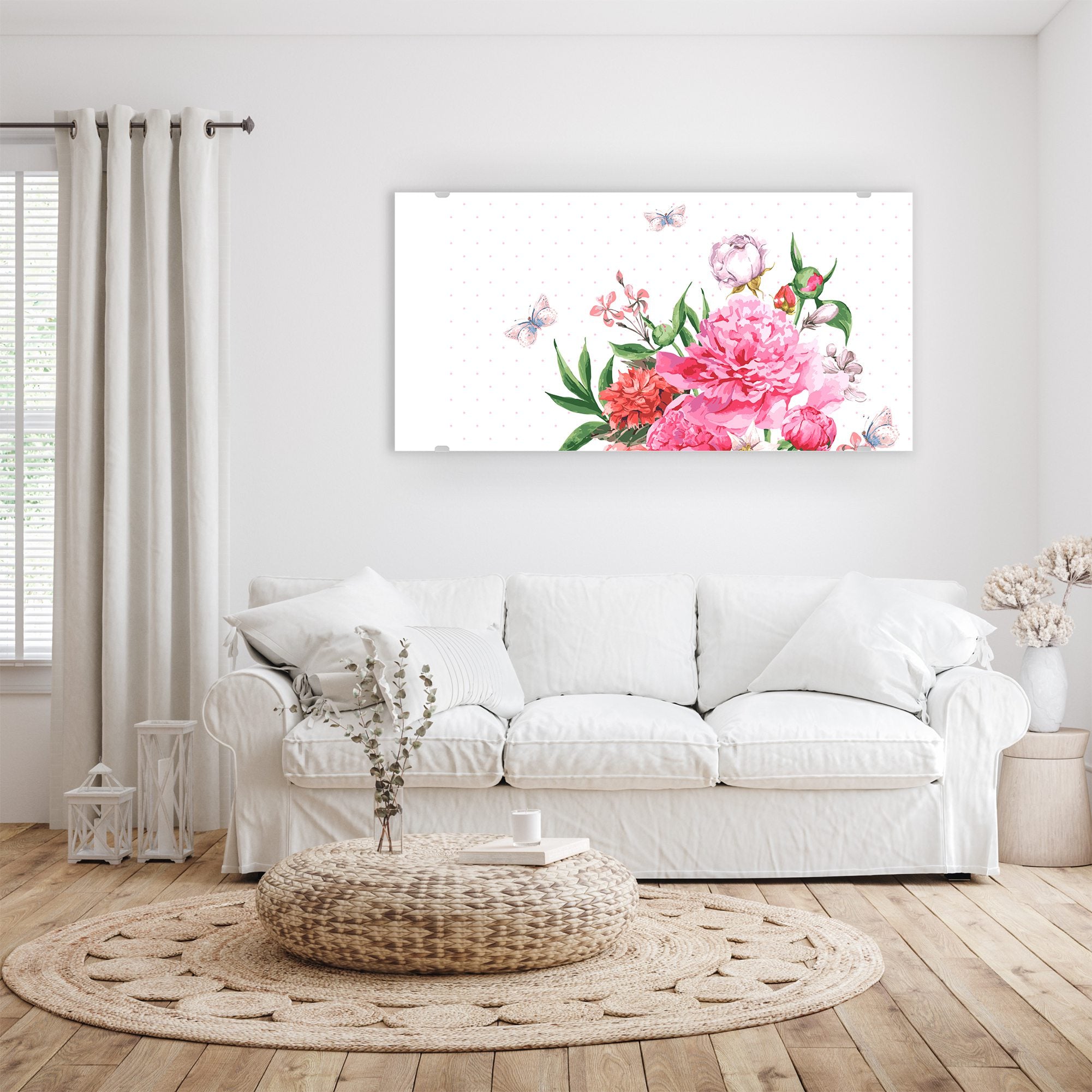 Wandbild - Aquarell Blumenstrauss