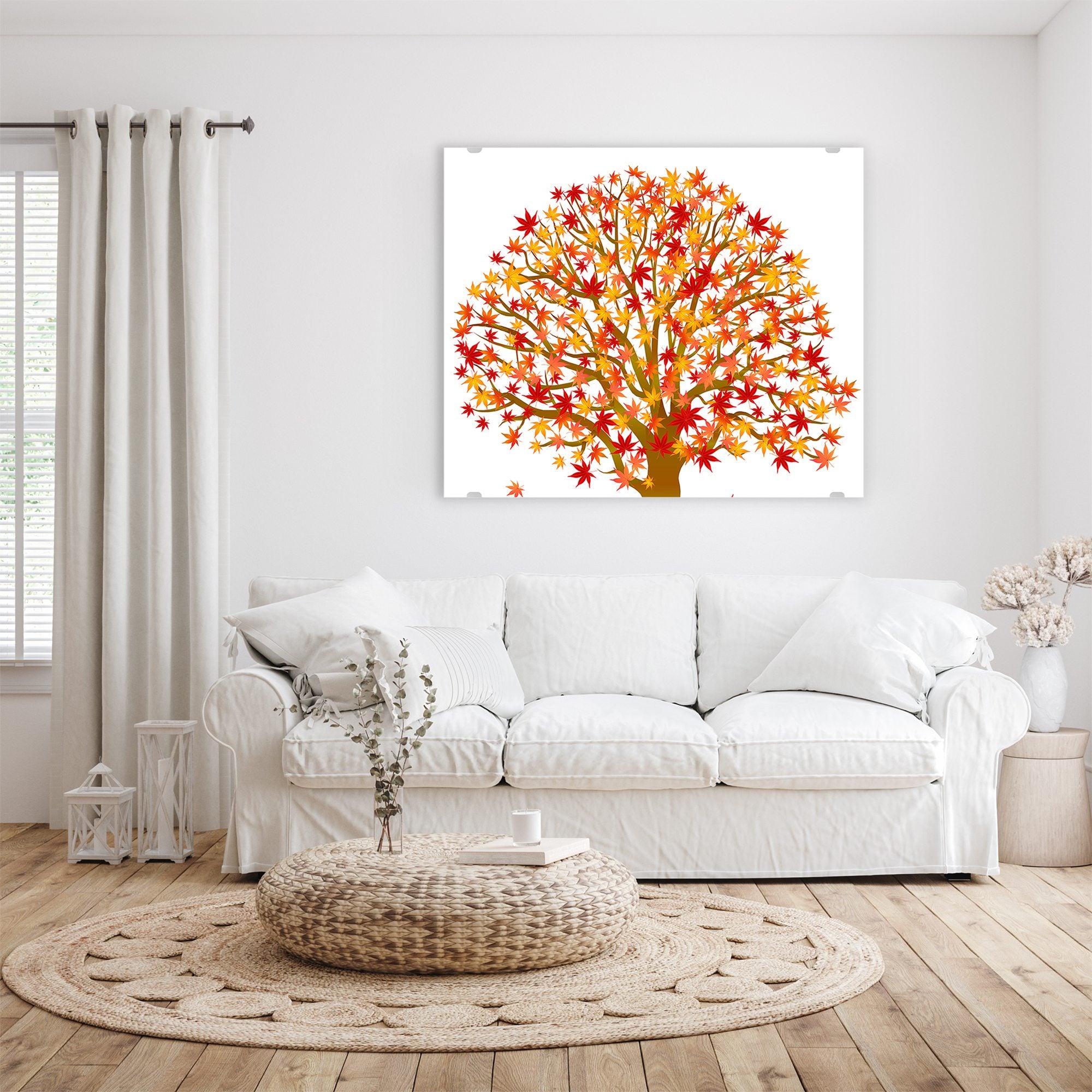 Wandbild - Baum im Herbst