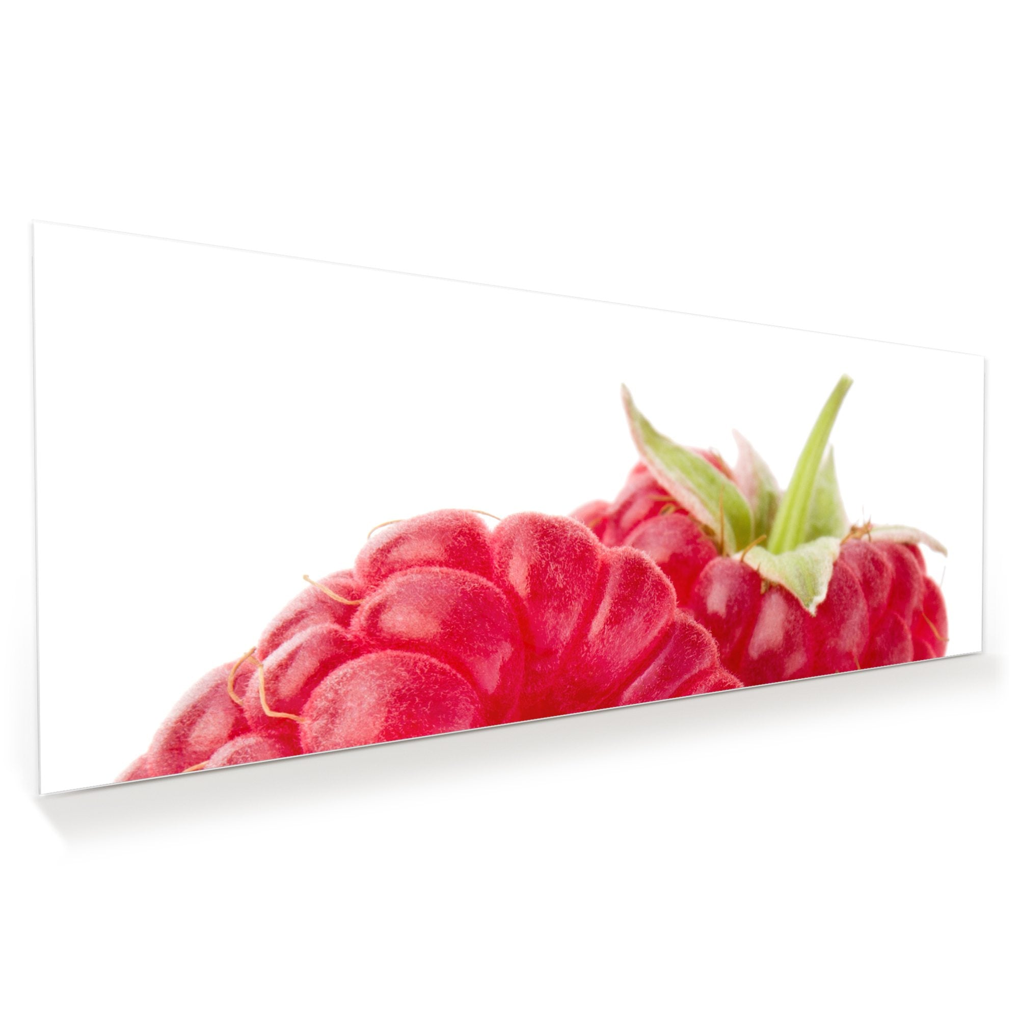 Wandbild - Zwei Himbeeren