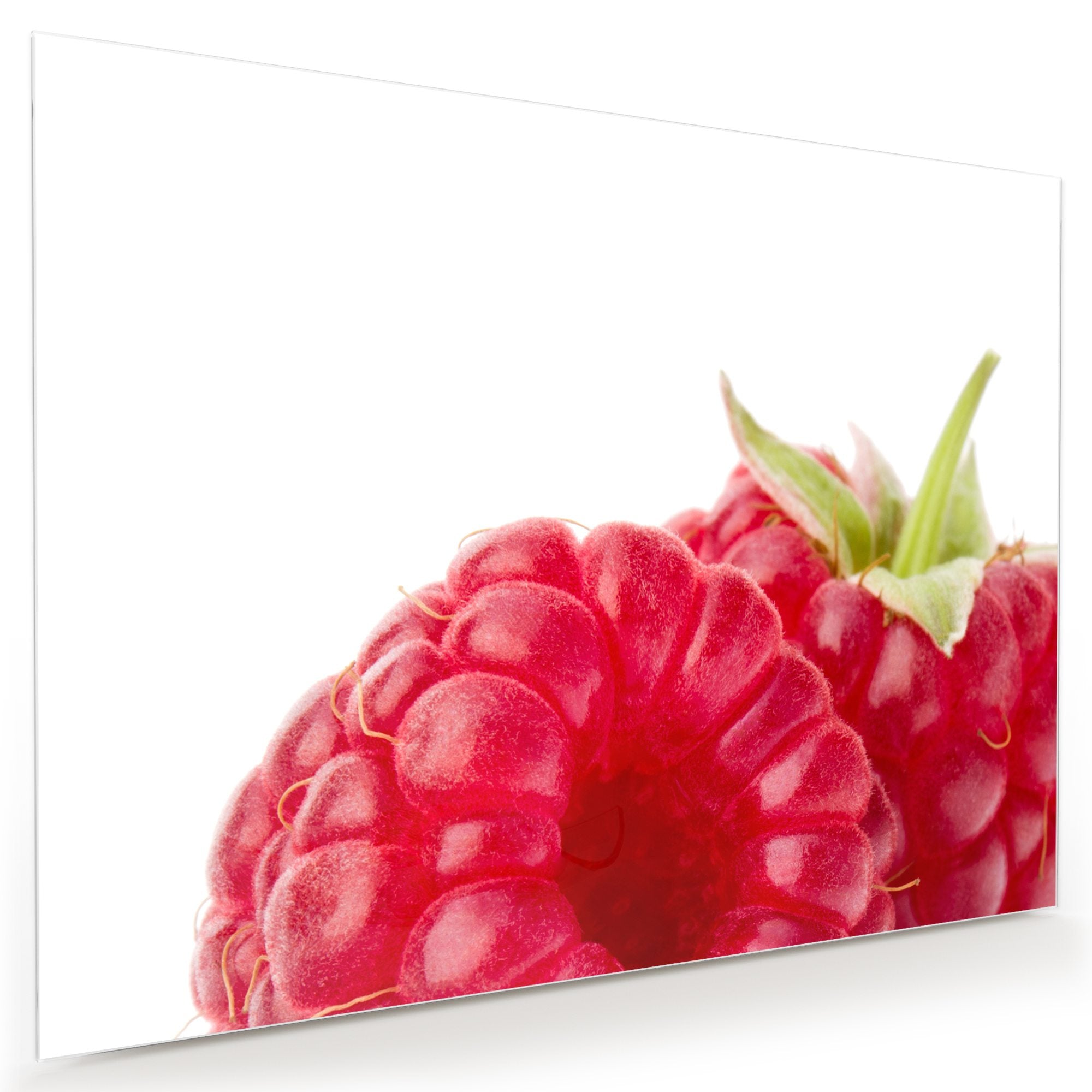 Wandbild - Zwei Himbeeren