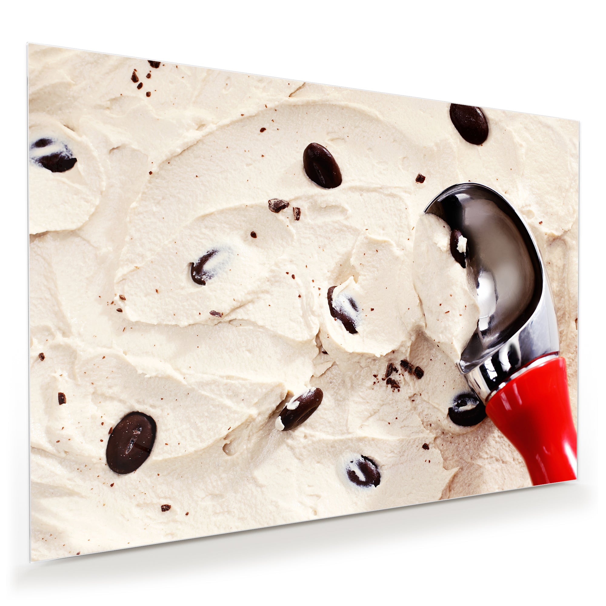 Wandbild - Löffel in Stracciatella Eis