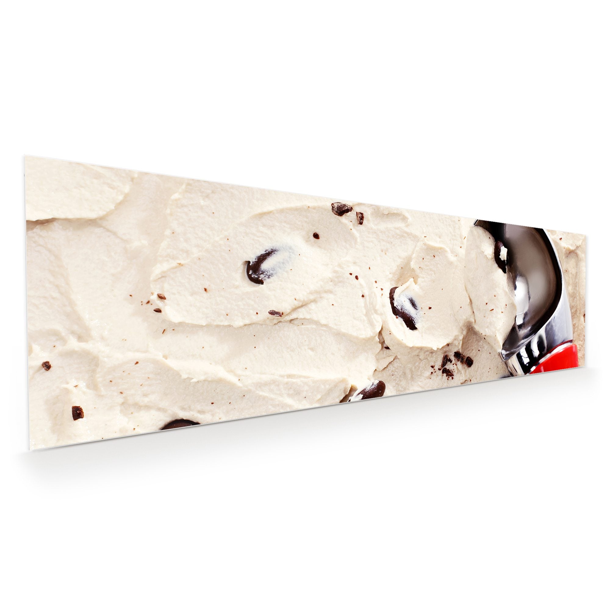 Wandbild - Löffel in Stracciatella Eis