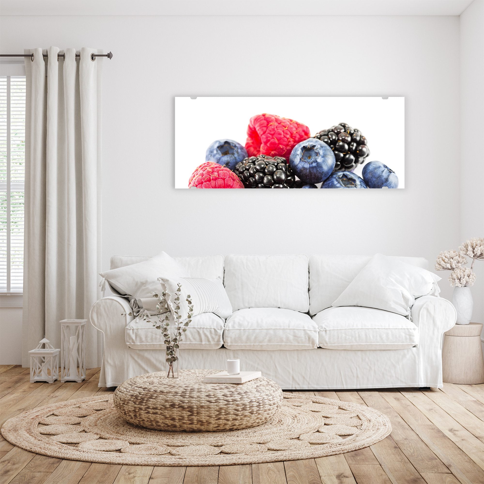 Wandbild - Frische und reife Beeren