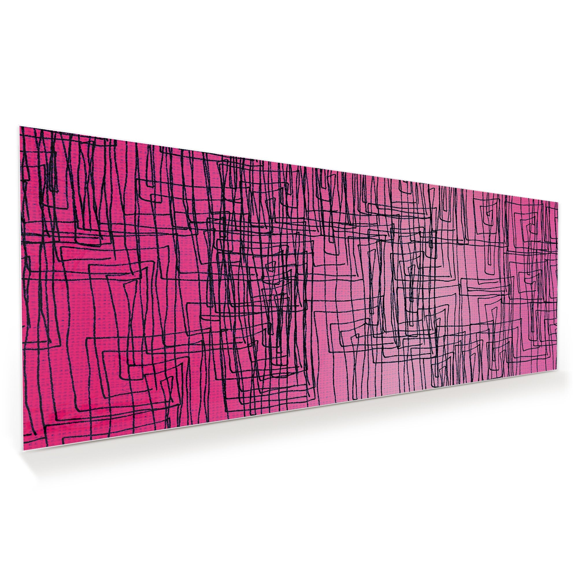 Wandbild - Abstrakte pinkige Linien