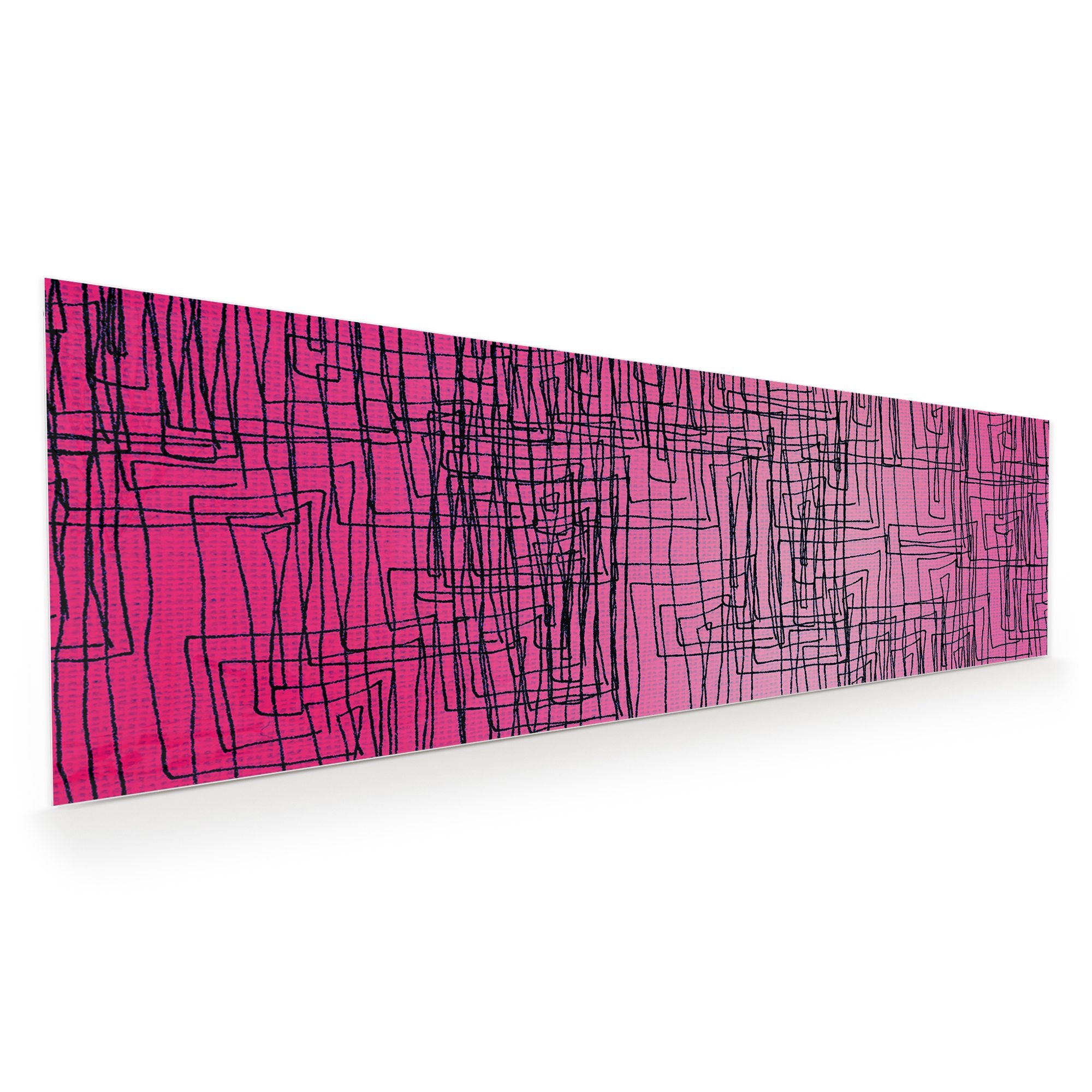 Wandbild - Abstrakte pinkige Linien